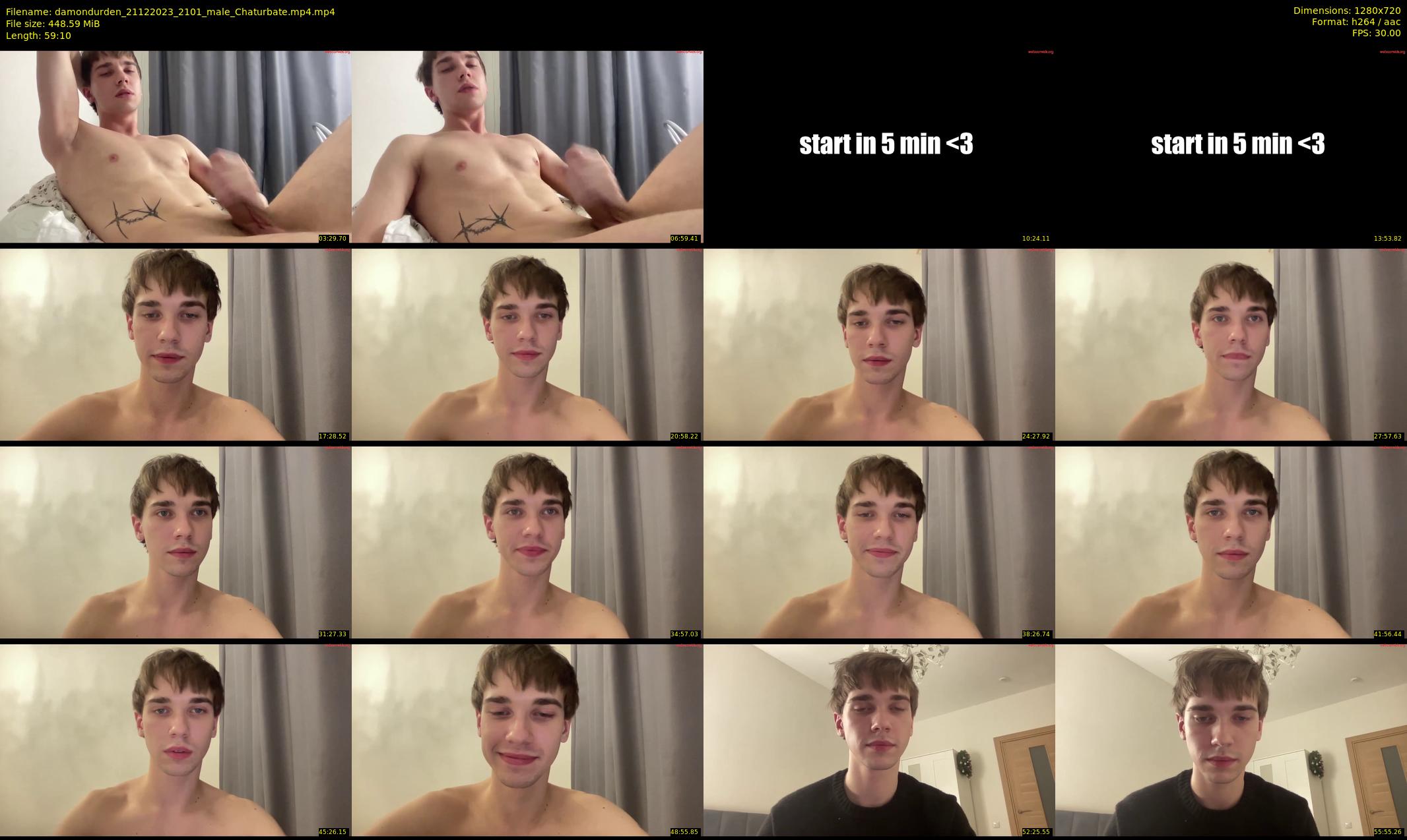 damondurden — 60 minute Chaturbate male cam show recording, 720p, Dec 21, 2023