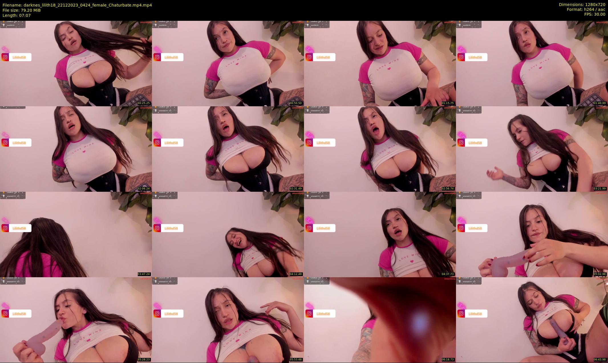 darknes_lilith18 — 8 minute Chaturbate female cam show recording, 720p, Dec 22, 2023