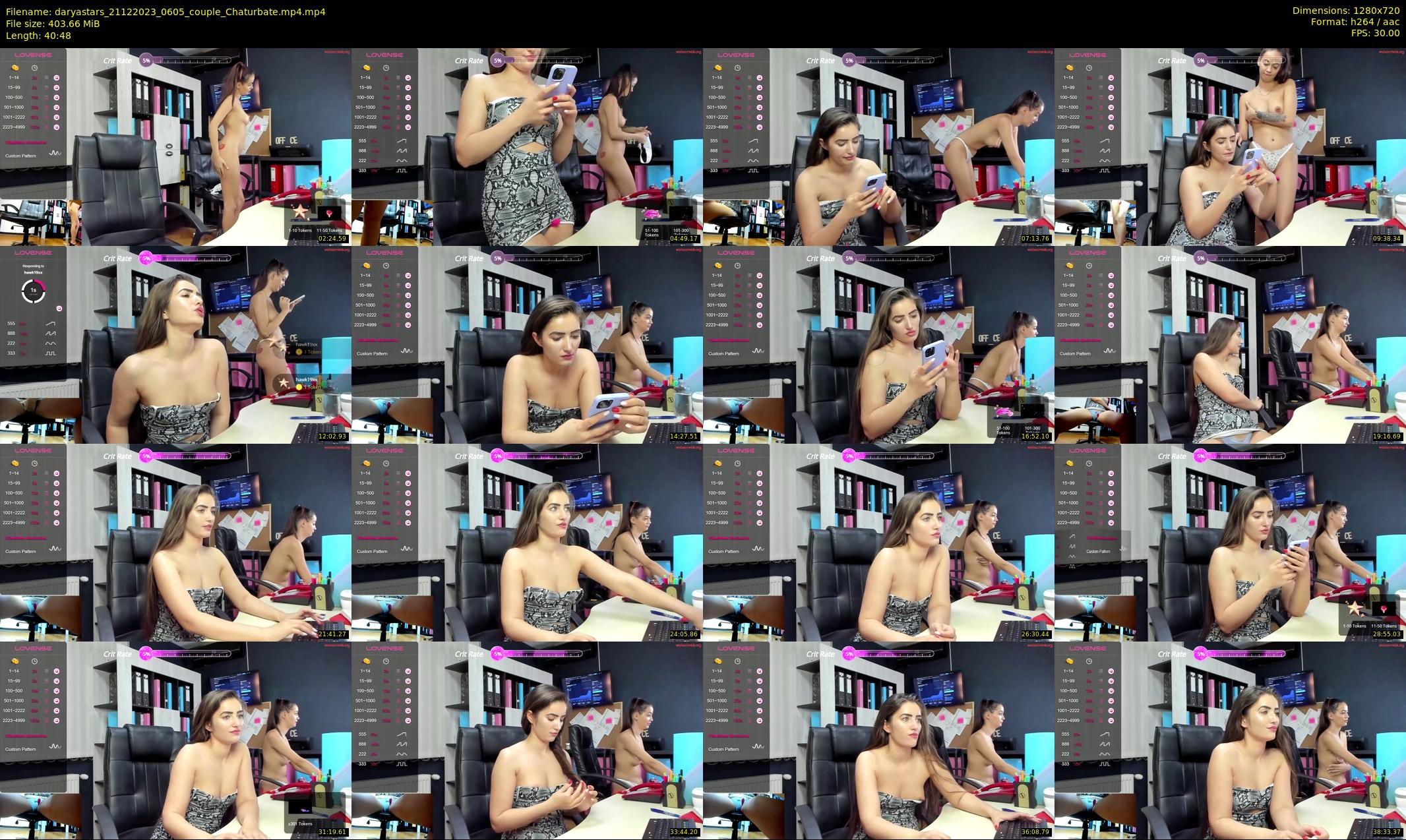 daryastars — 41 minute Chaturbate couple cam show recording, 720p, Dec 21, 2023