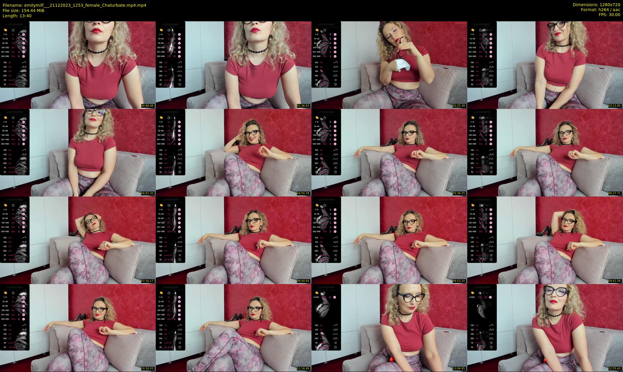 emilymilf__ — 14 minute Chaturbate female cam show recording, 720p, Dec 21, 2023