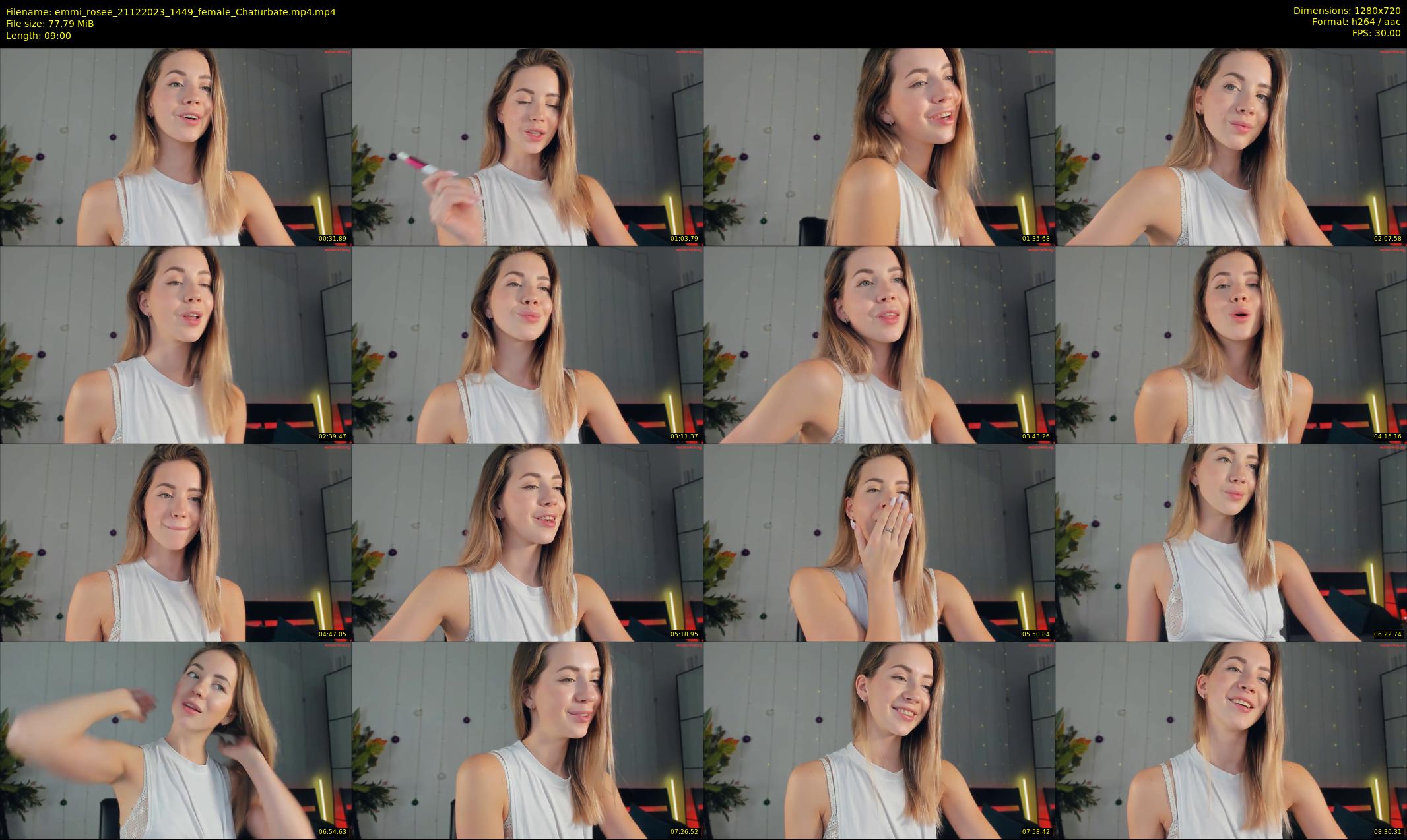 emmi_rosee — 9 minute Chaturbate female cam show recording, 720p, Dec 21, 2023