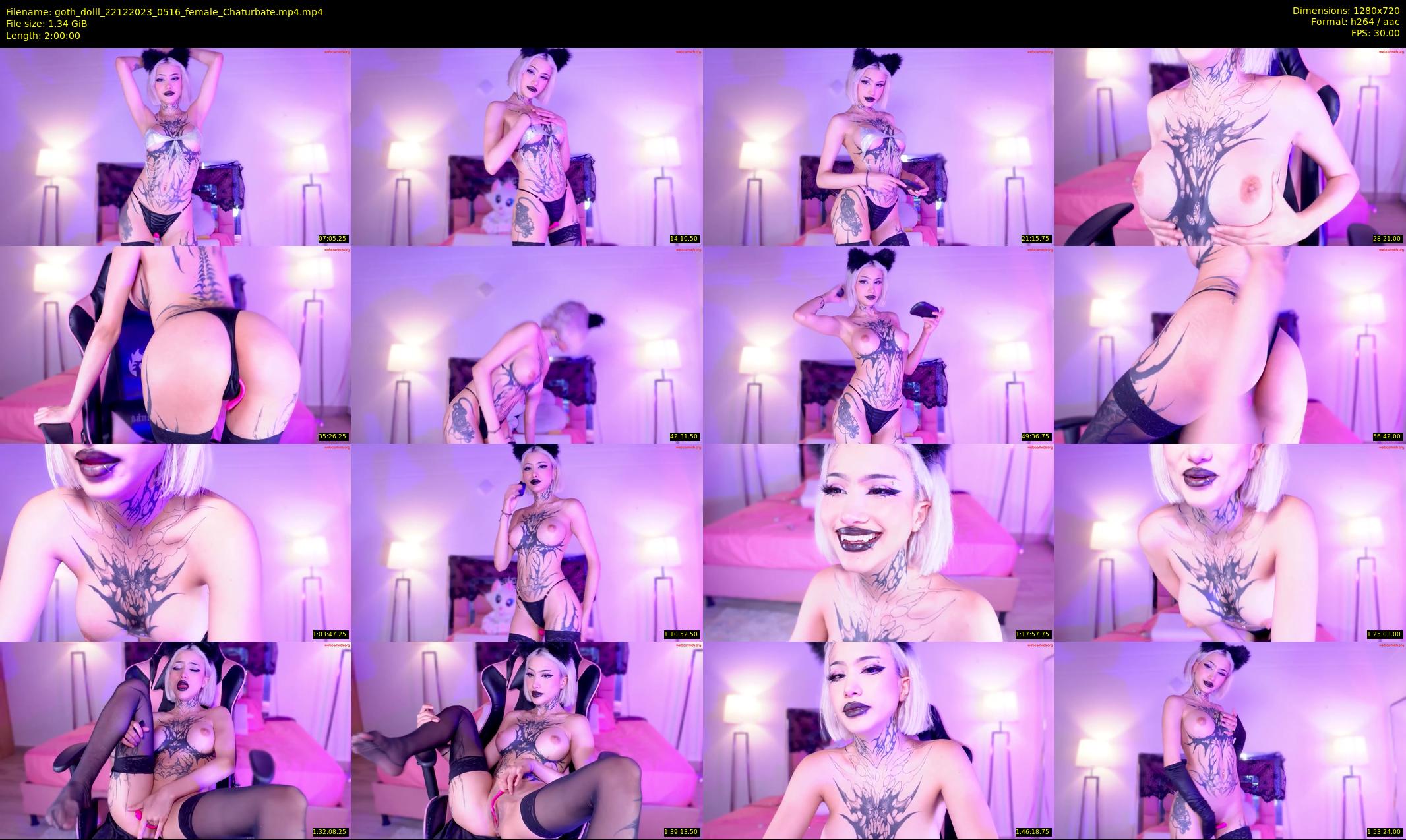 goth_dolll — 120 minute Chaturbate female cam show recording, 720p, Dec 22, 2023