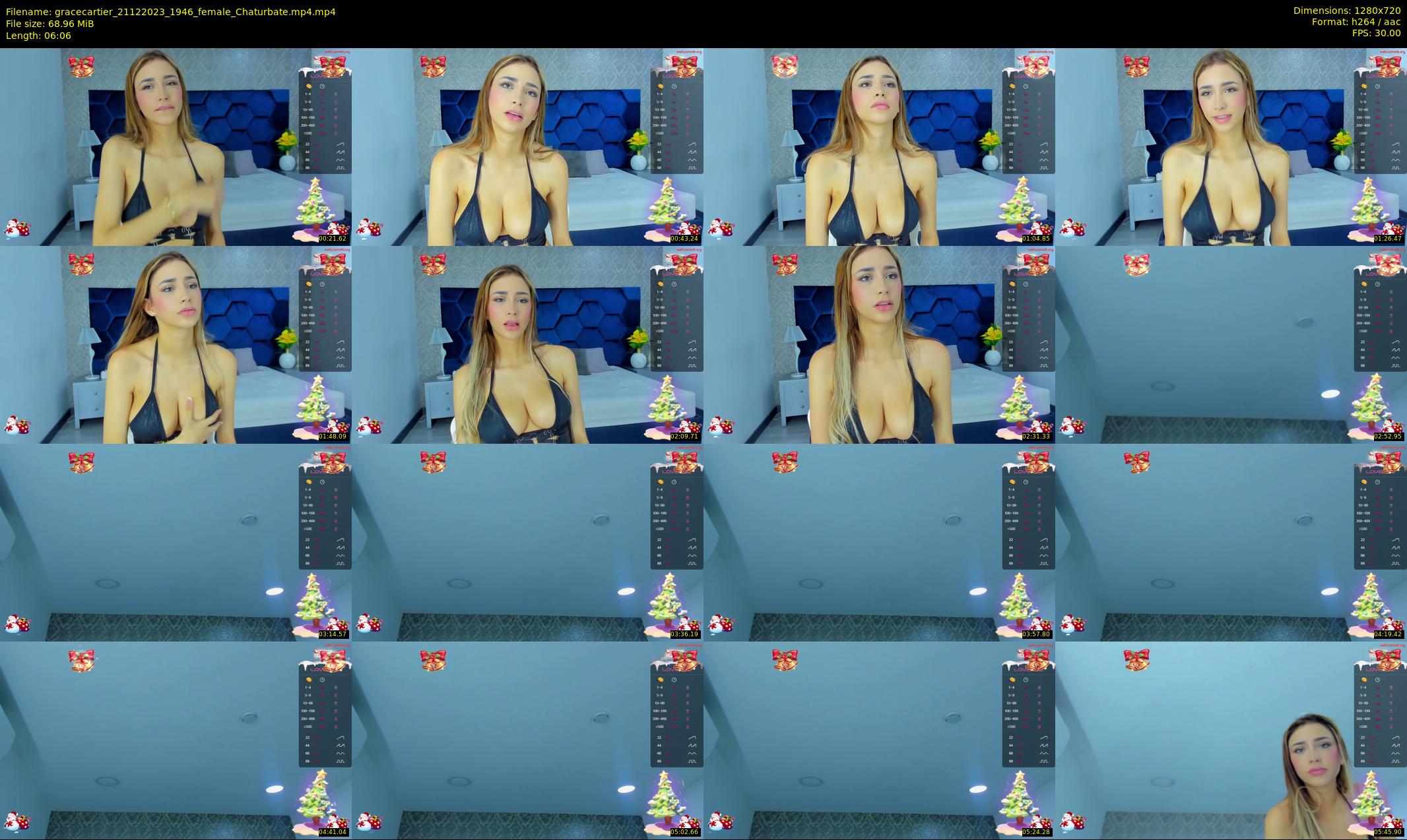 gracecartier — 7 minute Chaturbate female cam show recording, 720p, Dec 21, 2023