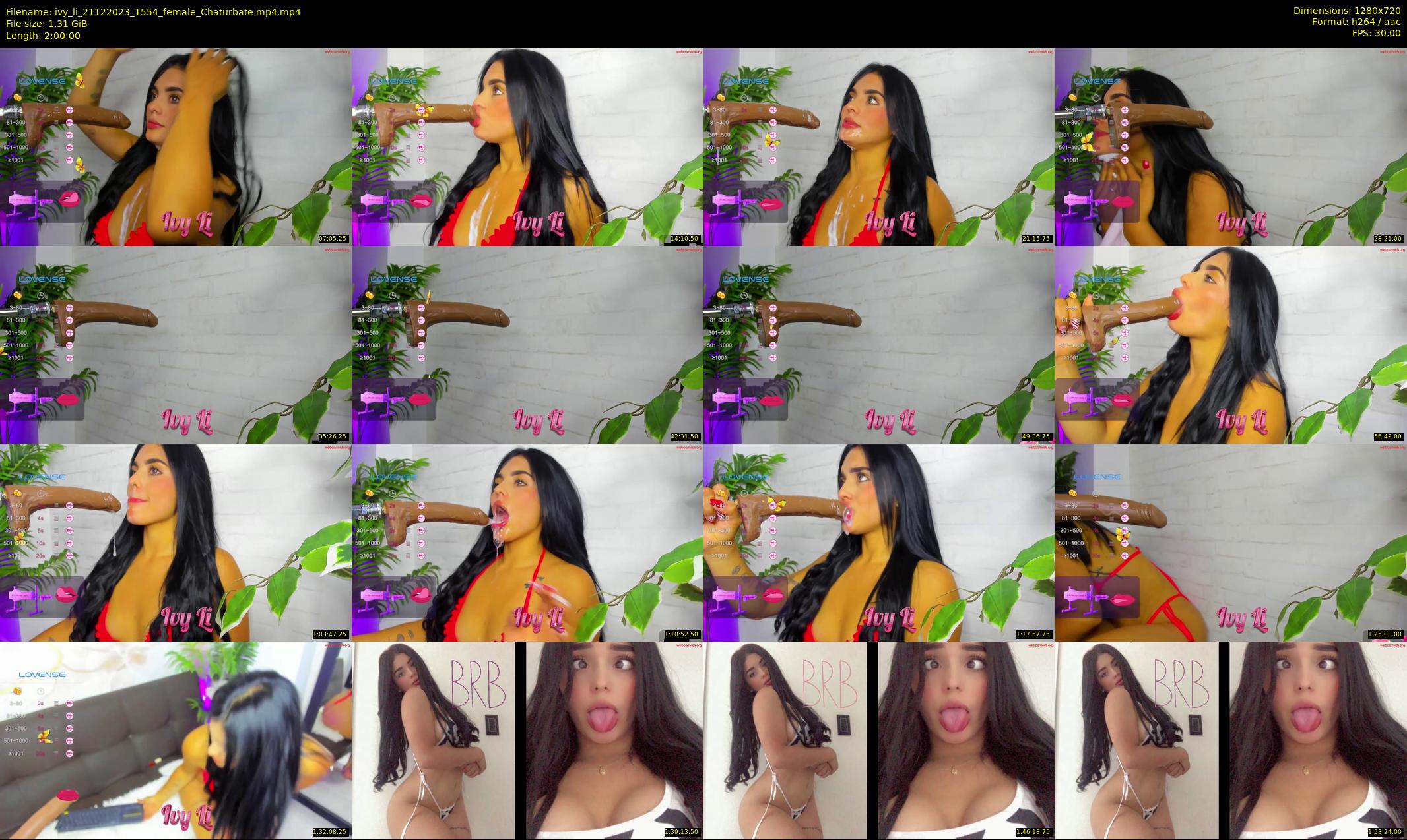 ivy_li — 120 minute Chaturbate female cam show recording, 720p, Dec 21, 2023