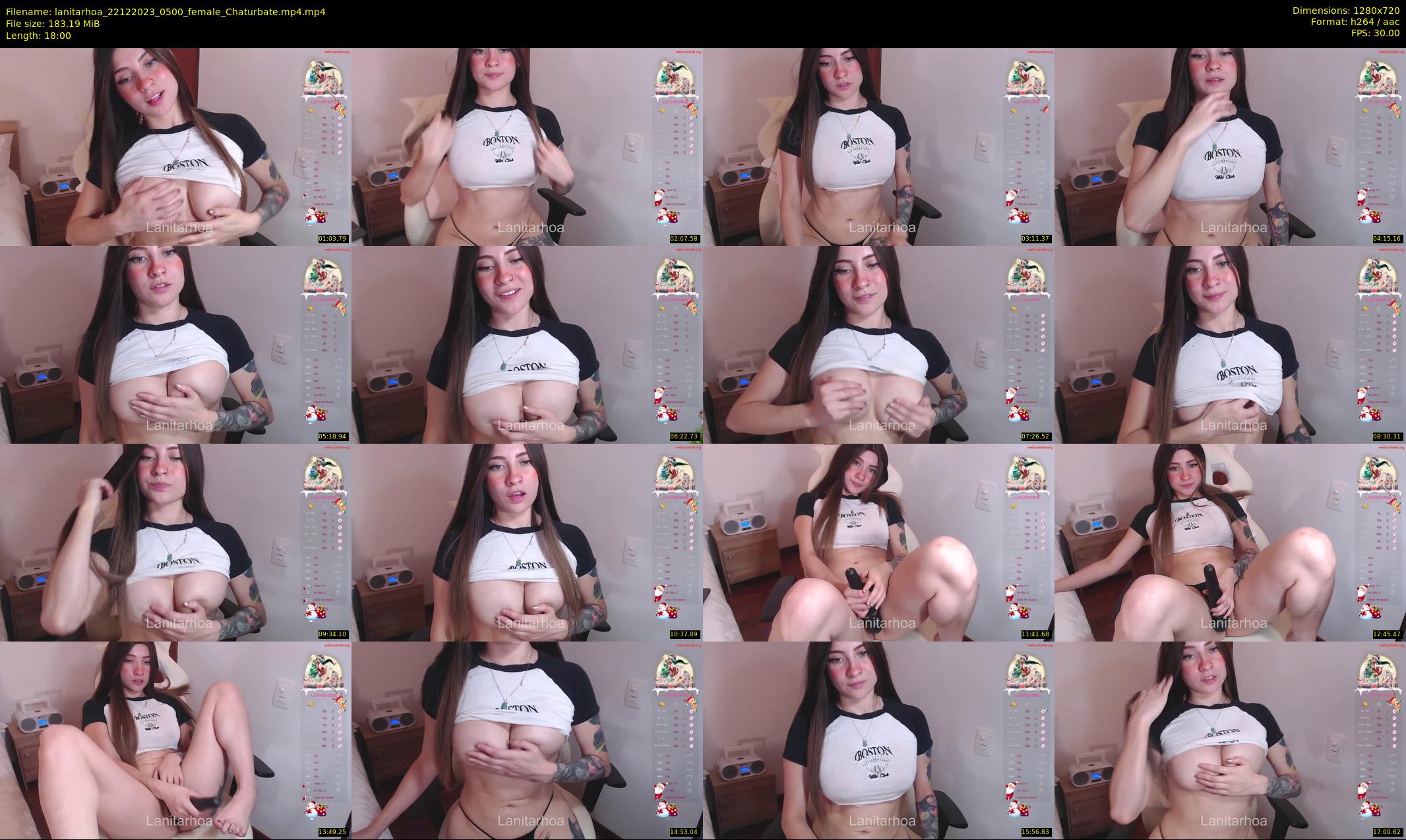 lanitarhoa — 18 minute Chaturbate female cam show recording, 720p, Dec 22, 2023