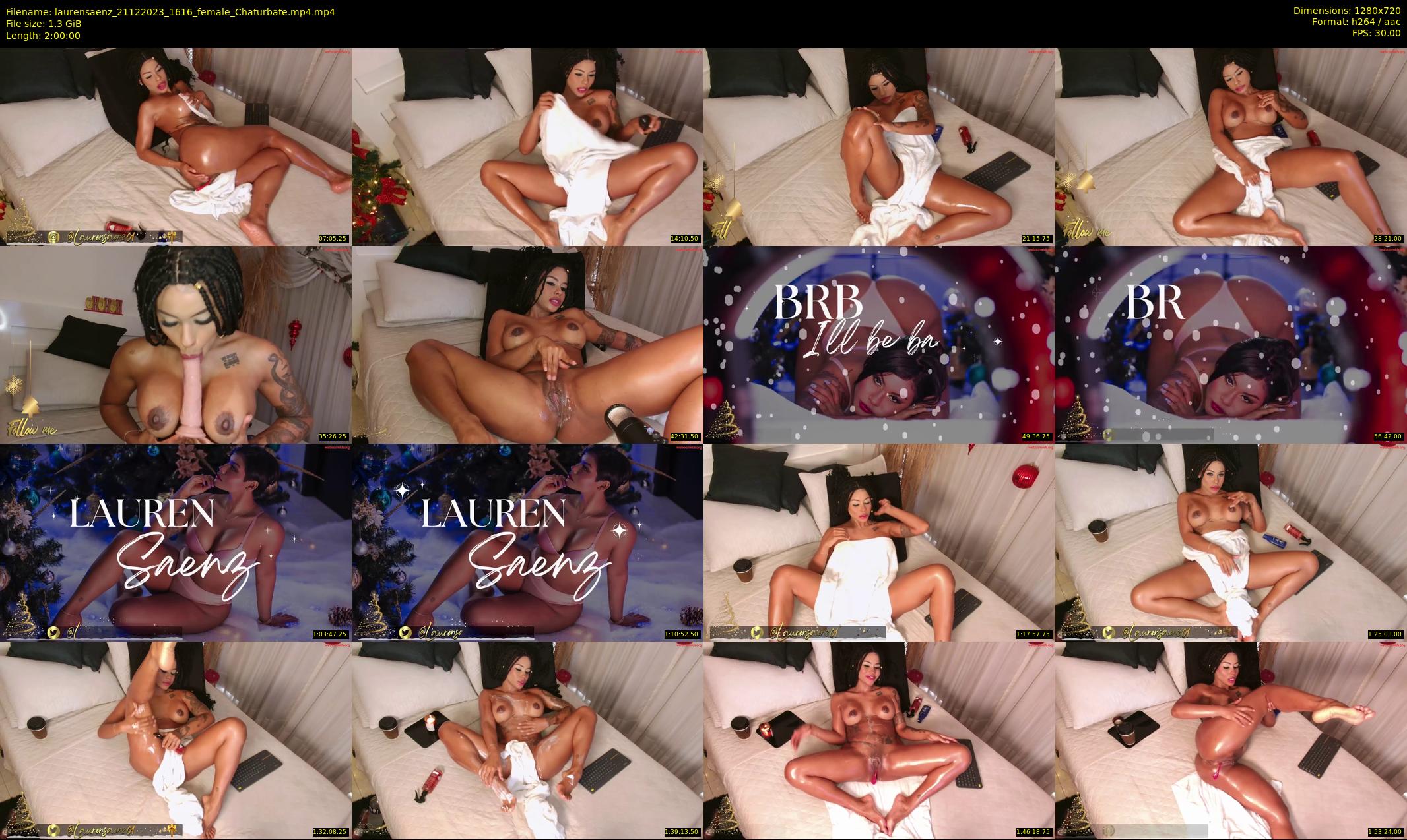 laurensaenz — 120 minute Chaturbate female cam show recording, 720p, Dec 21, 2023