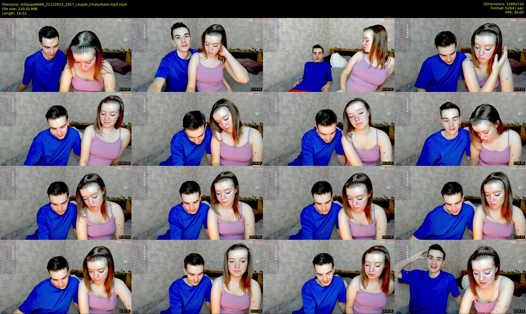 lollipops6666 — 17 minute Chaturbate couple cam show recording, 720p, Dec 21, 2023