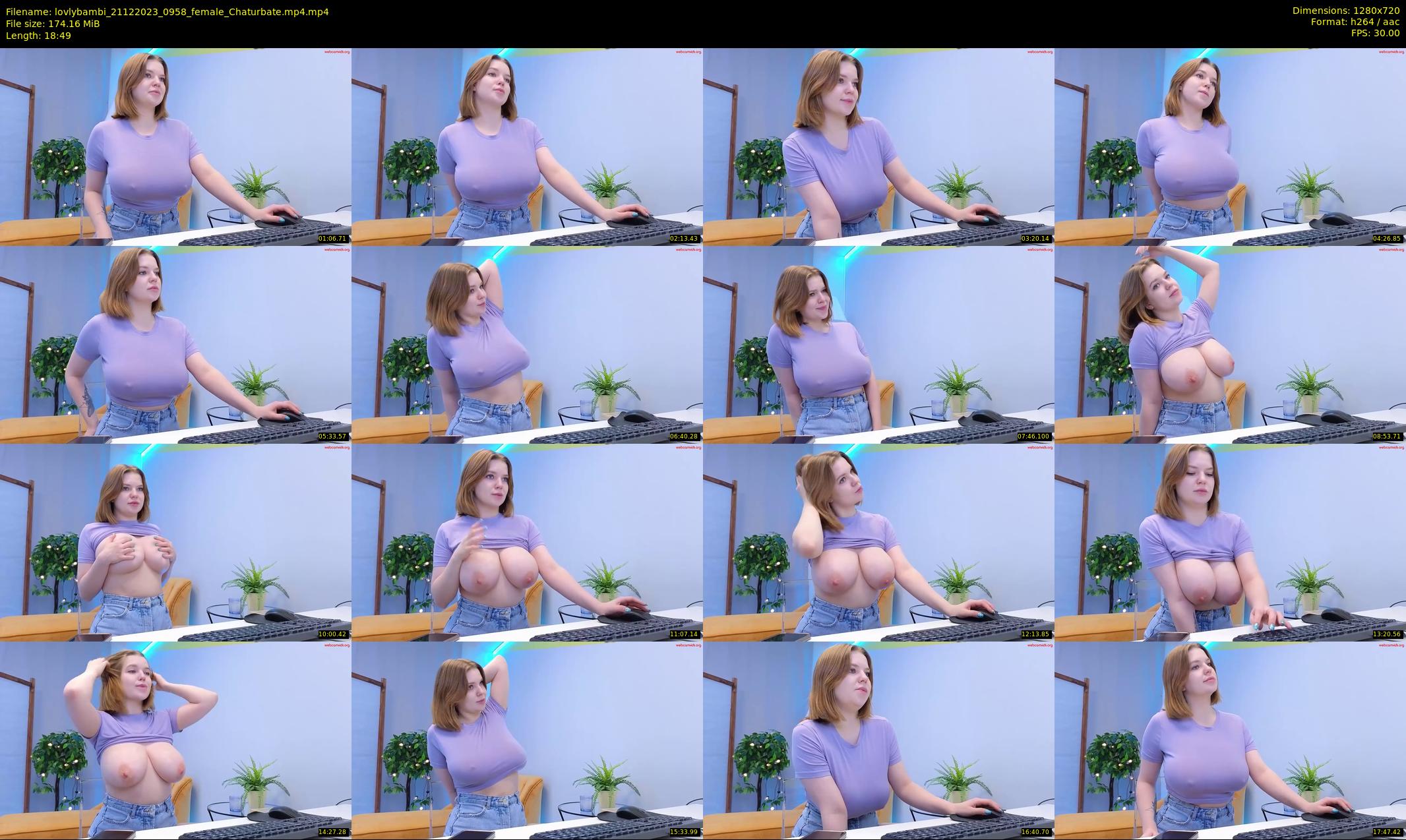 lovlybambi — 19 minute Chaturbate female cam show recording, 720p, Dec 21, 2023