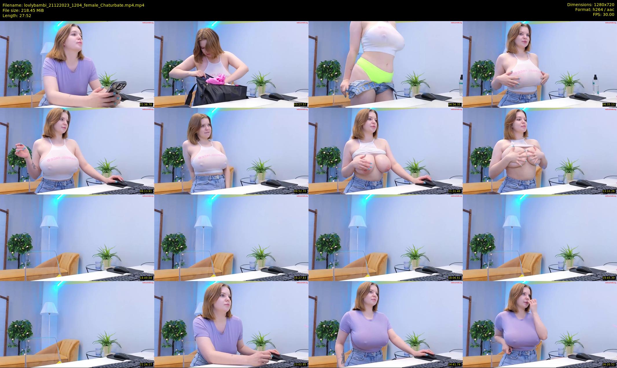 lovlybambi — 28 minute Chaturbate female cam show recording, 720p, Dec 21, 2023