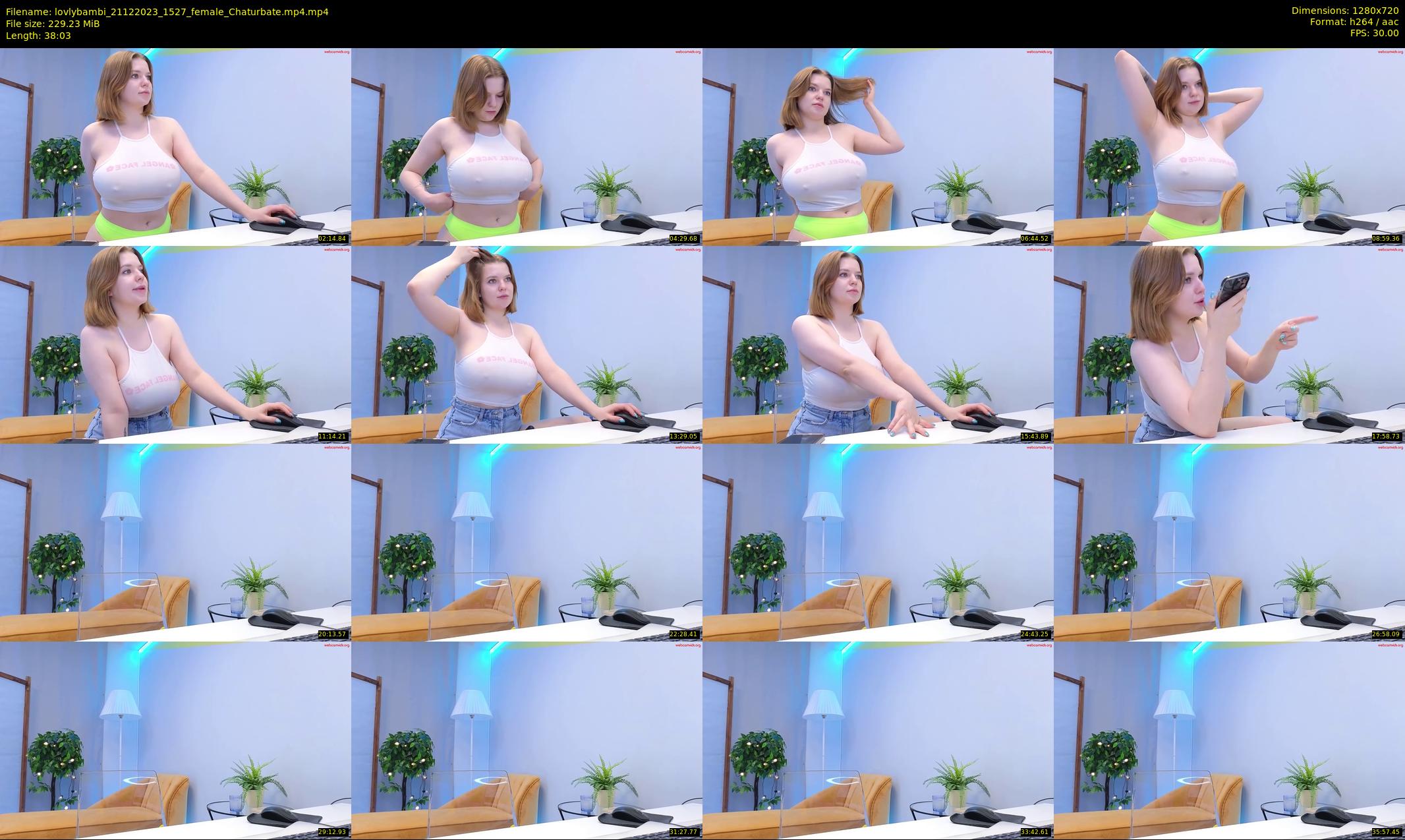 lovlybambi — 39 minute Chaturbate female cam show recording, 720p, Dec 21, 2023