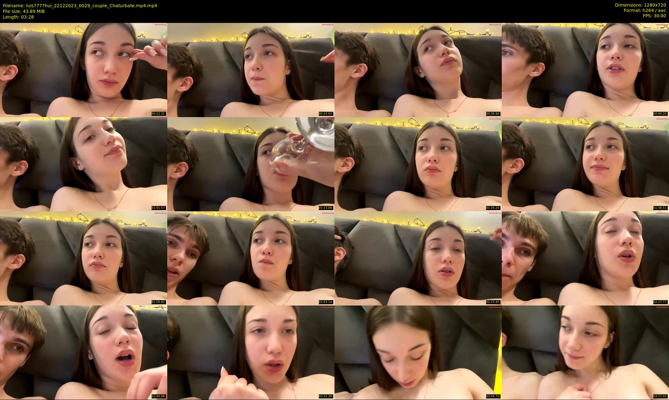 luis7777hui — 4 minute Chaturbate couple cam show recording, 720p, Dec 22, 2023