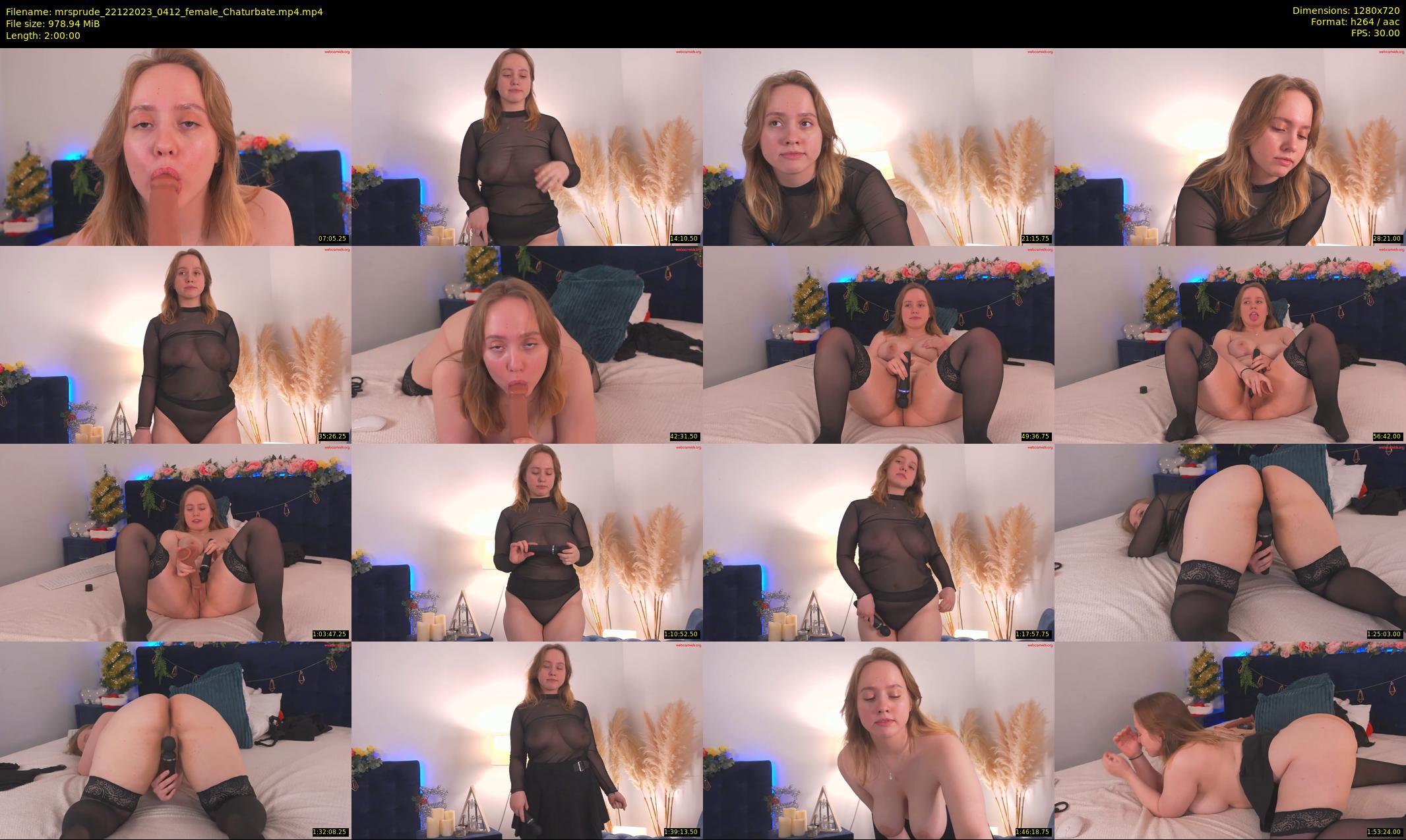 mrsprude — 120 minute Chaturbate female cam show recording, 720p, Dec 22, 2023