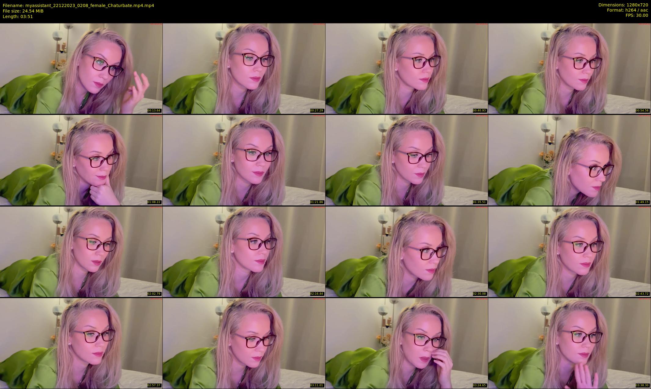 myassistant — 4 minute Chaturbate female cam show recording, 720p, Dec 22, 2023