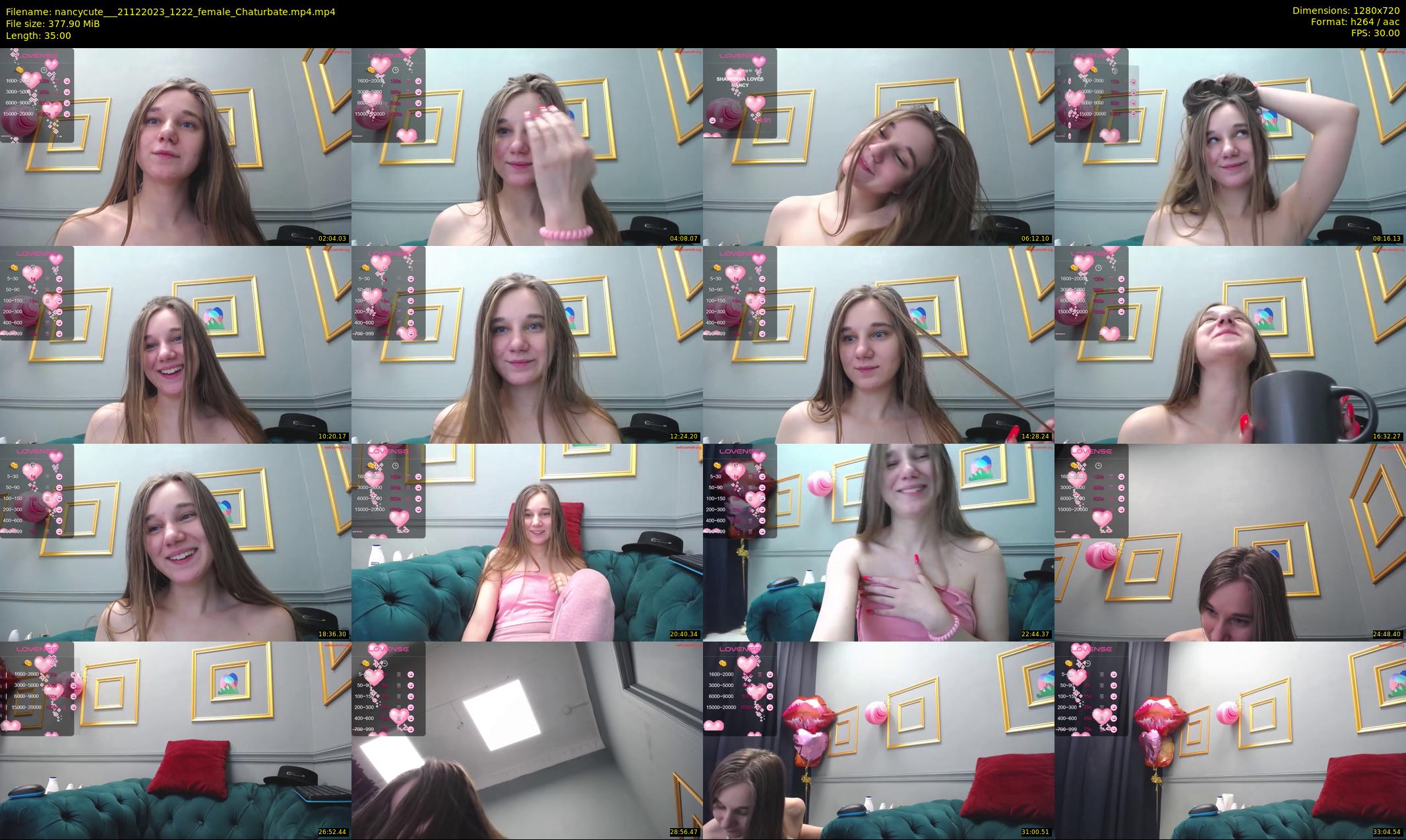 nancycute__ — 35 minute Chaturbate female cam show recording, 720p, Dec 21, 2023