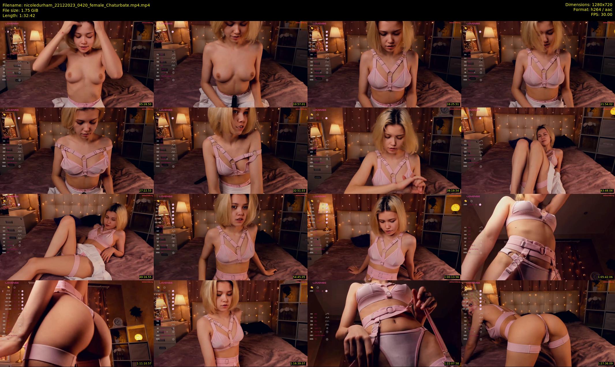 nicoledurham — 93 minute Chaturbate female cam show recording, 720p, Dec 22, 2023