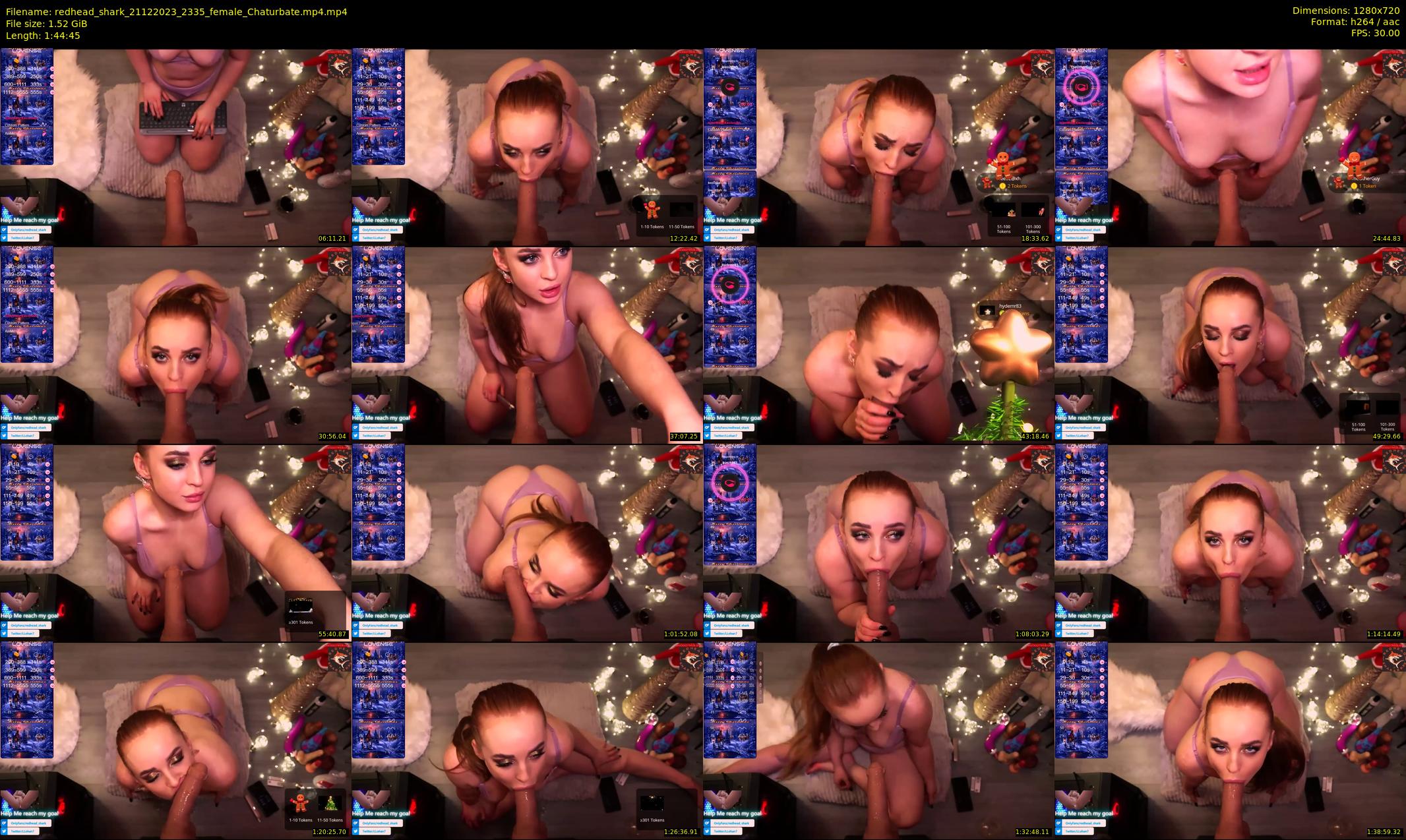 redhead_shark — 105 minute Chaturbate female cam show recording, 720p, Dec 21, 2023