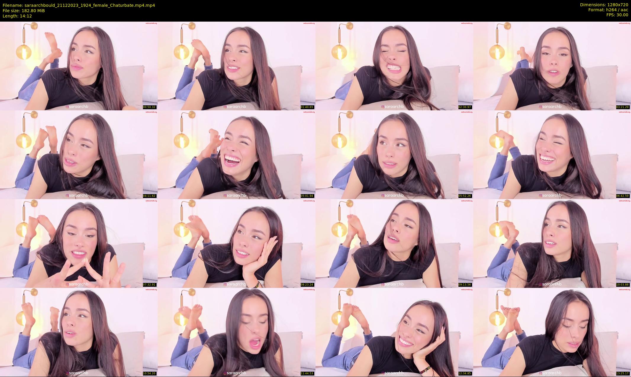 saraarchbould — 15 minute Chaturbate female cam show recording, 720p, Dec 21, 2023