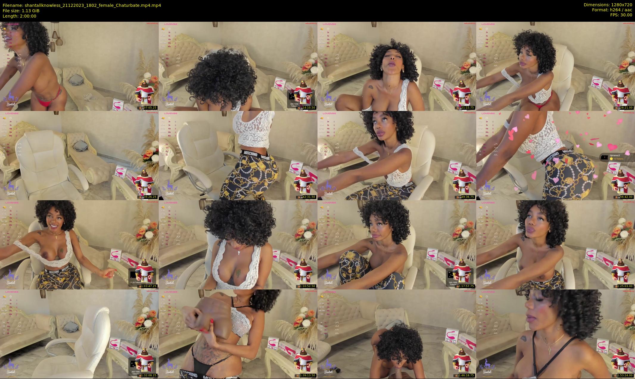shantallknowless — 120 minute Chaturbate female cam show recording, 720p, Dec 21, 2023