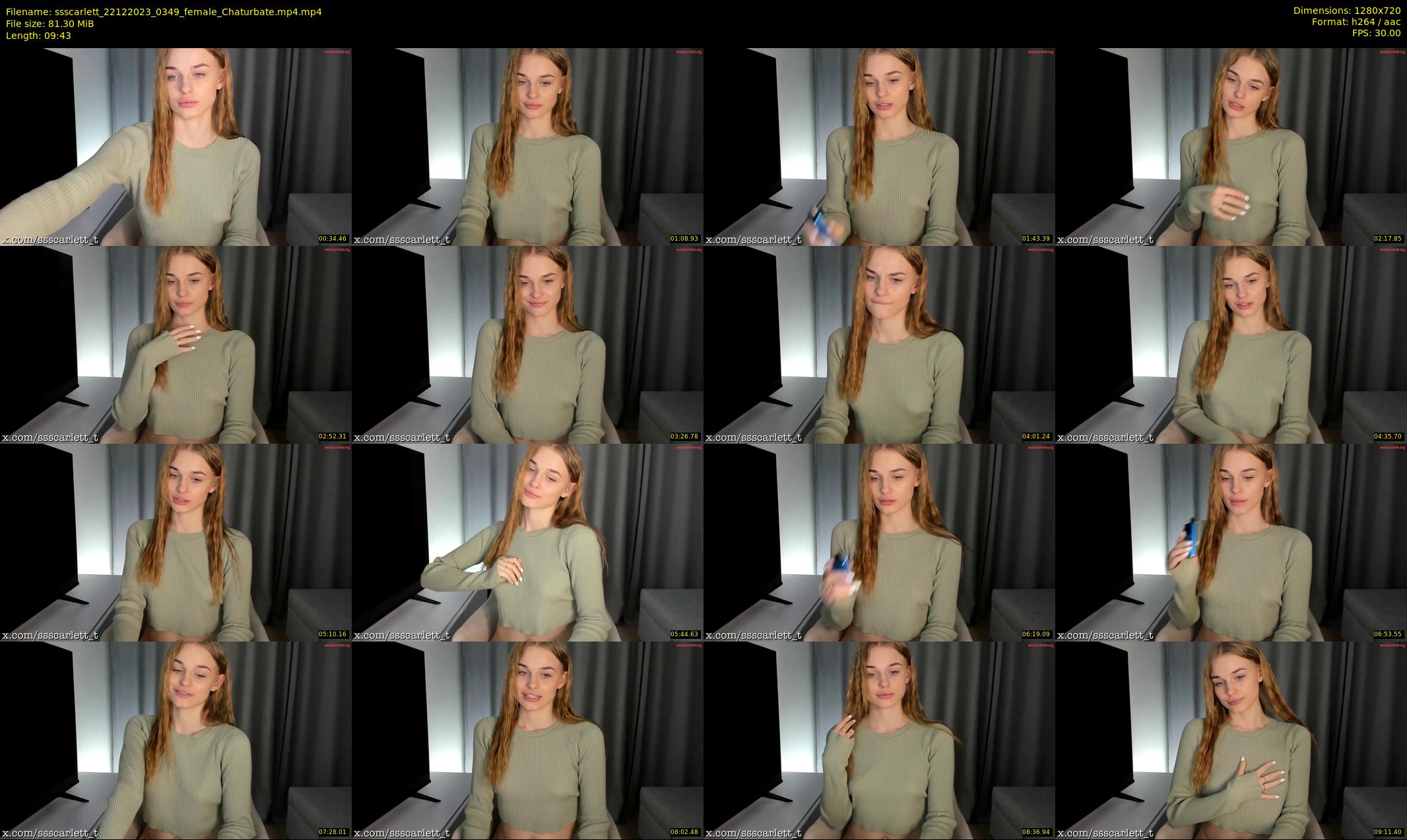 ssscarlett — 10 minute Chaturbate female cam show recording, 720p, Dec 22, 2023
