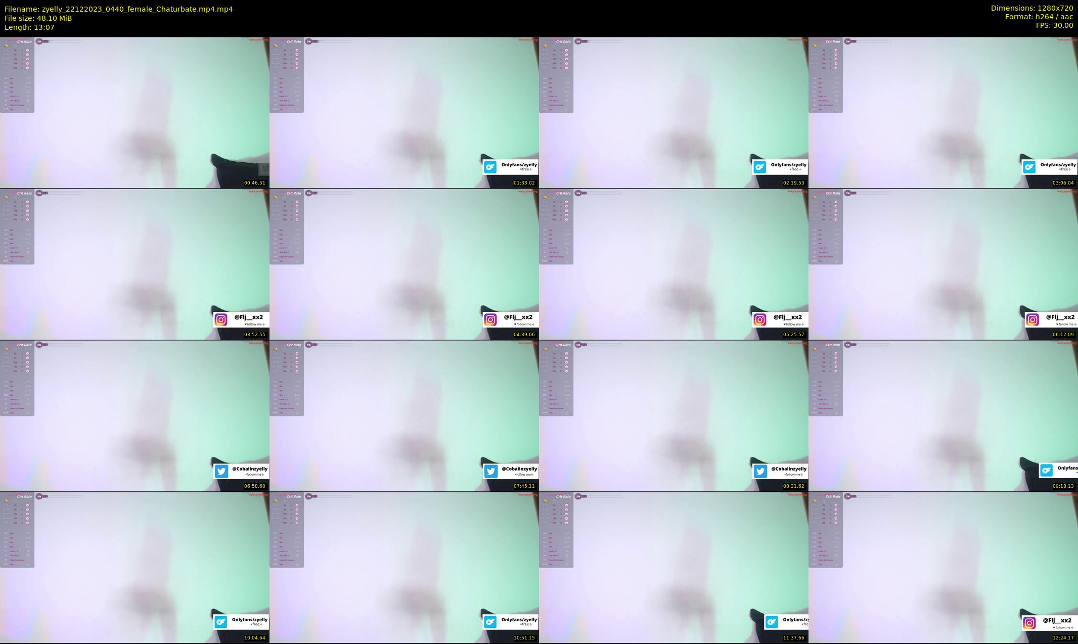 zyelly — 14 minute Chaturbate female cam show recording, 720p, Dec 22, 2023