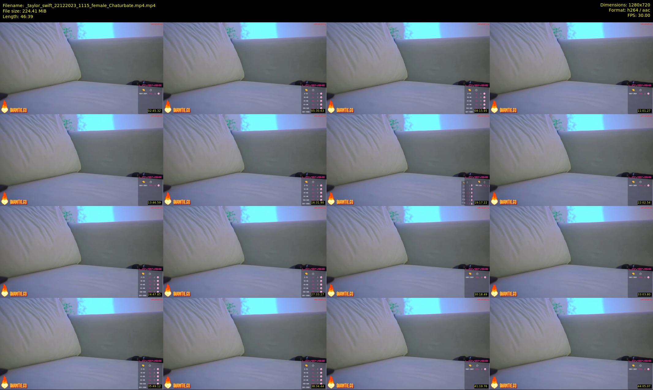 _taylor_swift — 47 minute Chaturbate female cam show recording, 720p, Dec 22, 2023