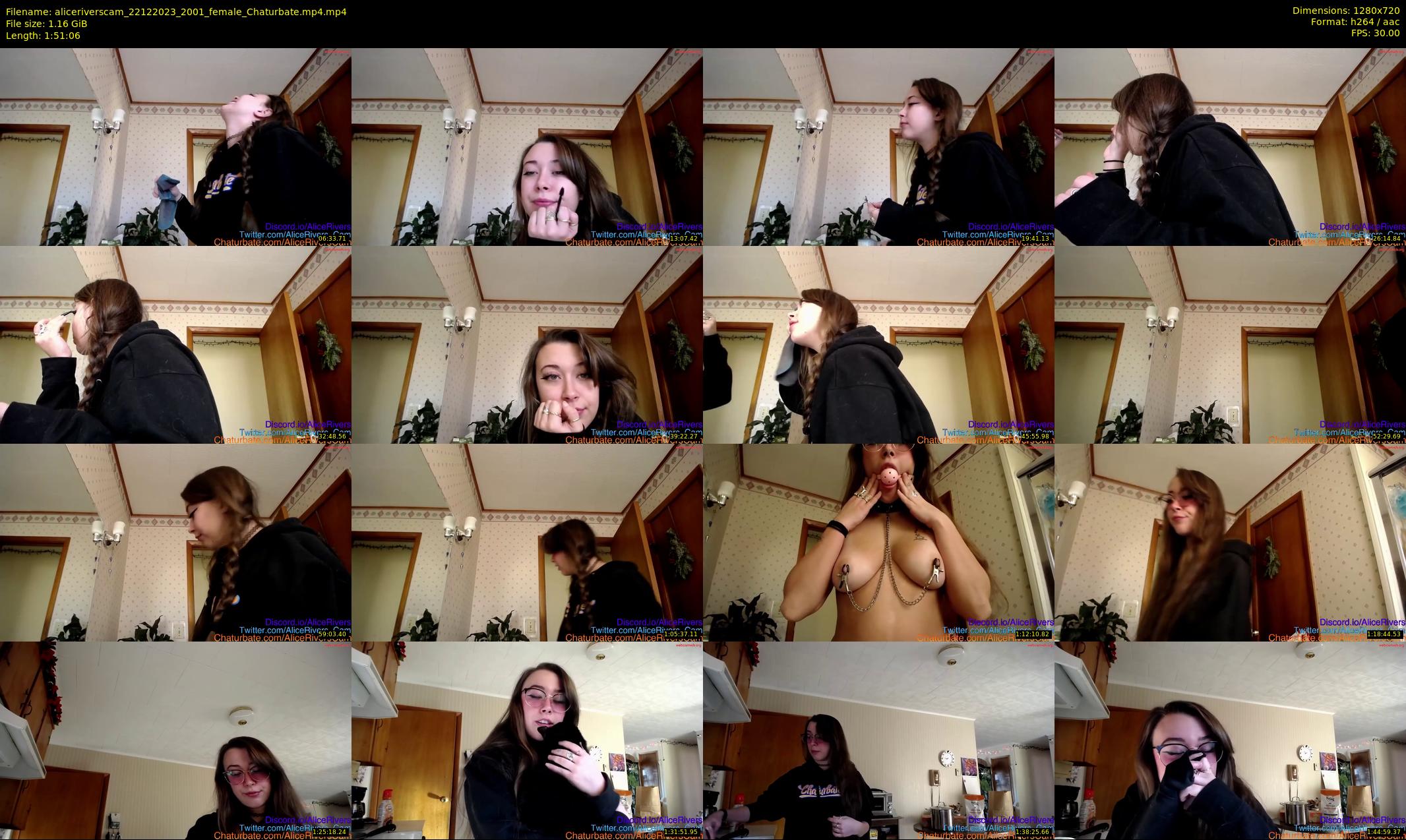 aliceriverscam — 112 minute Chaturbate female cam show recording, 720p, Dec 22, 2023