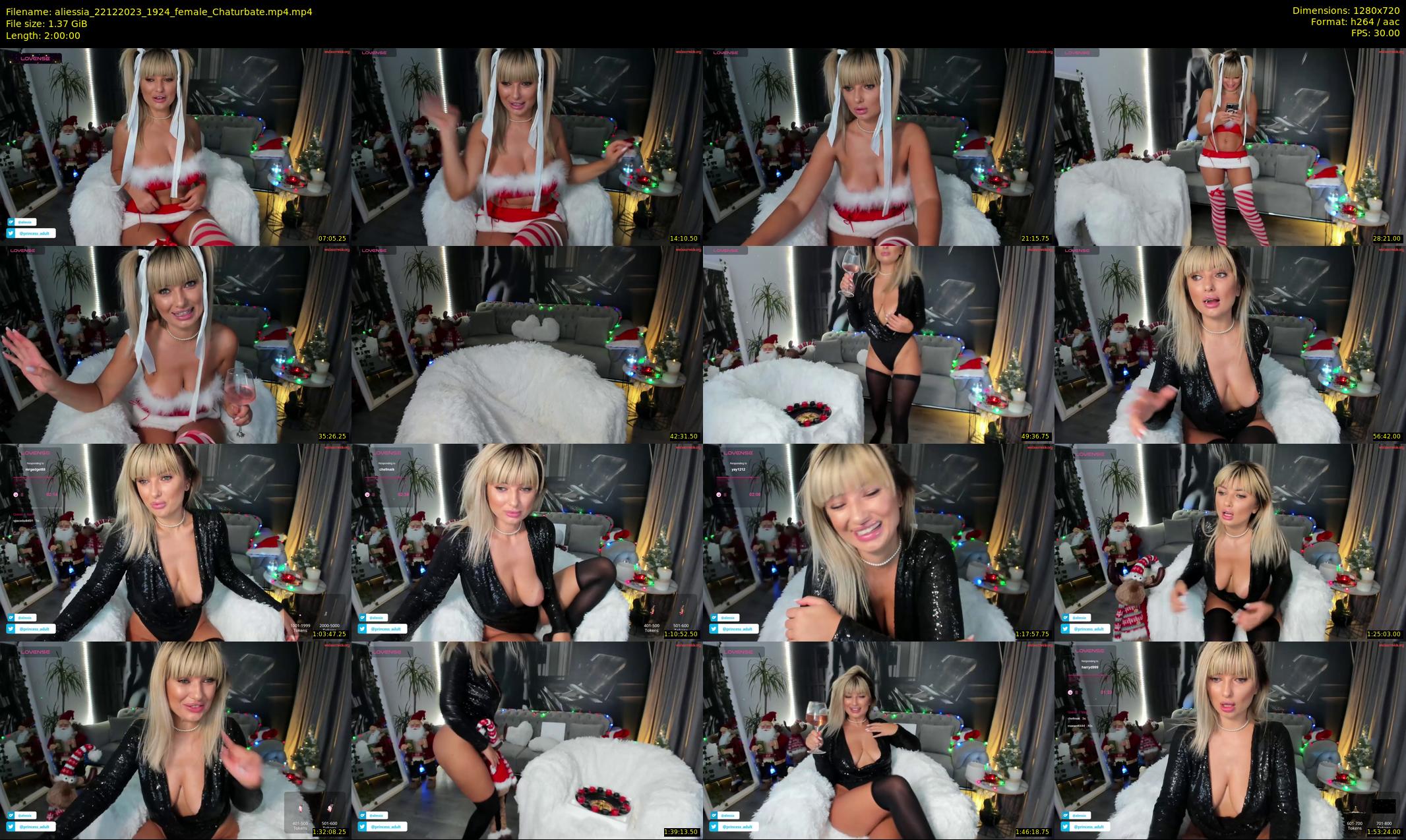 aliessia — 120 minute Chaturbate female cam show recording, 720p, Dec 22, 2023