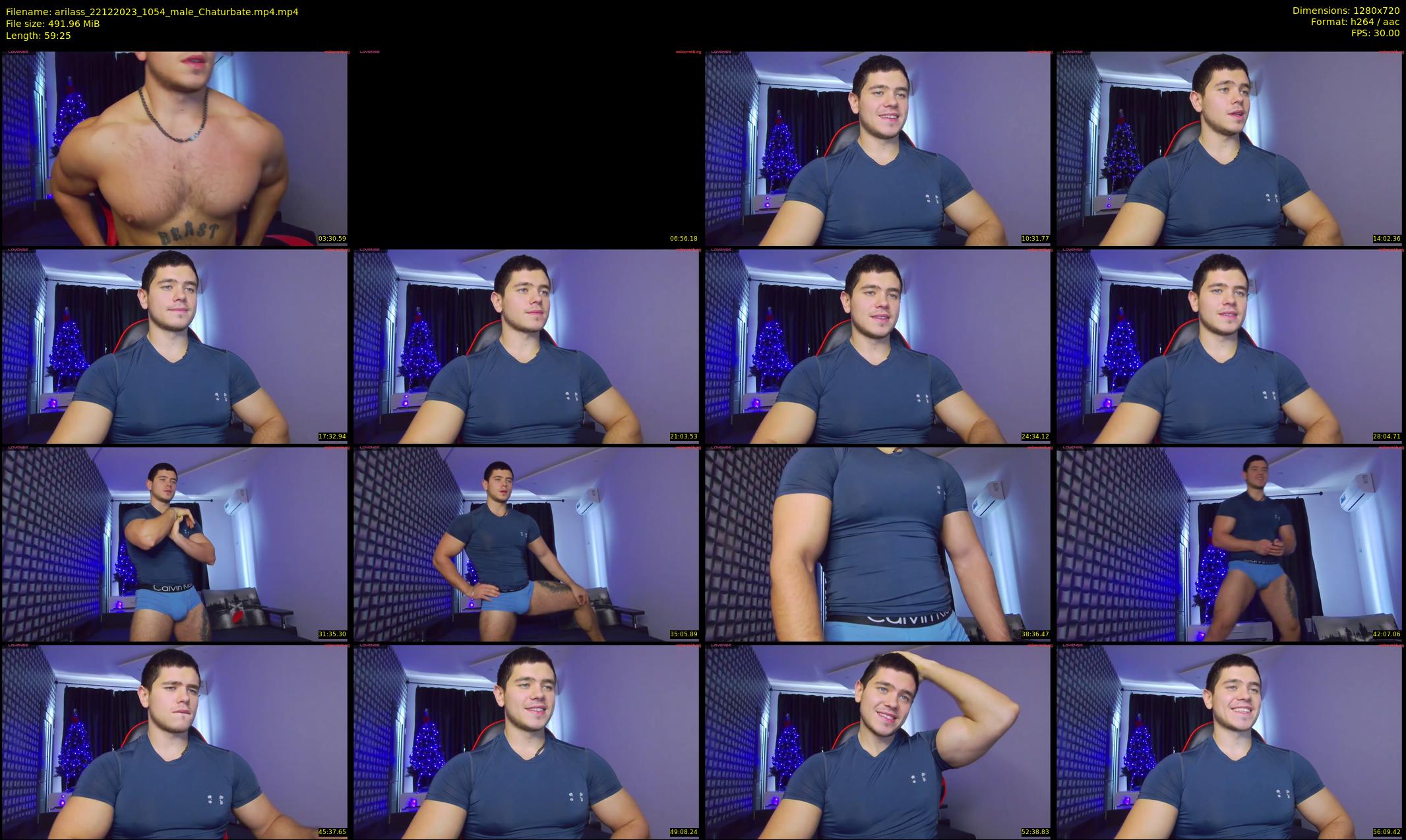 arilass — 60 minute Chaturbate male cam show recording, 720p, Dec 22, 2023