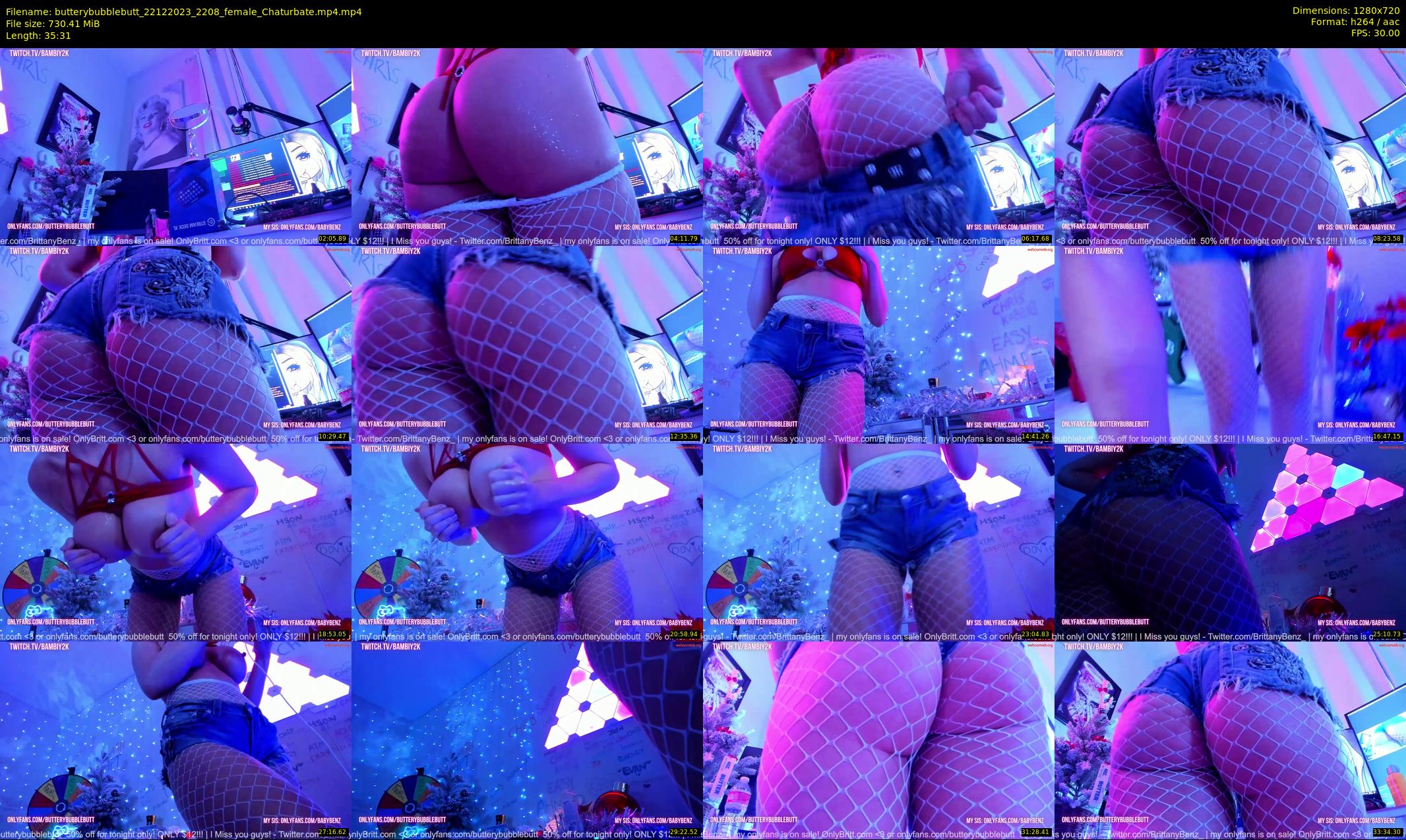 butterybubblebutt — 36 minute Chaturbate couple cam show recording, 720p, Dec 22, 2023
