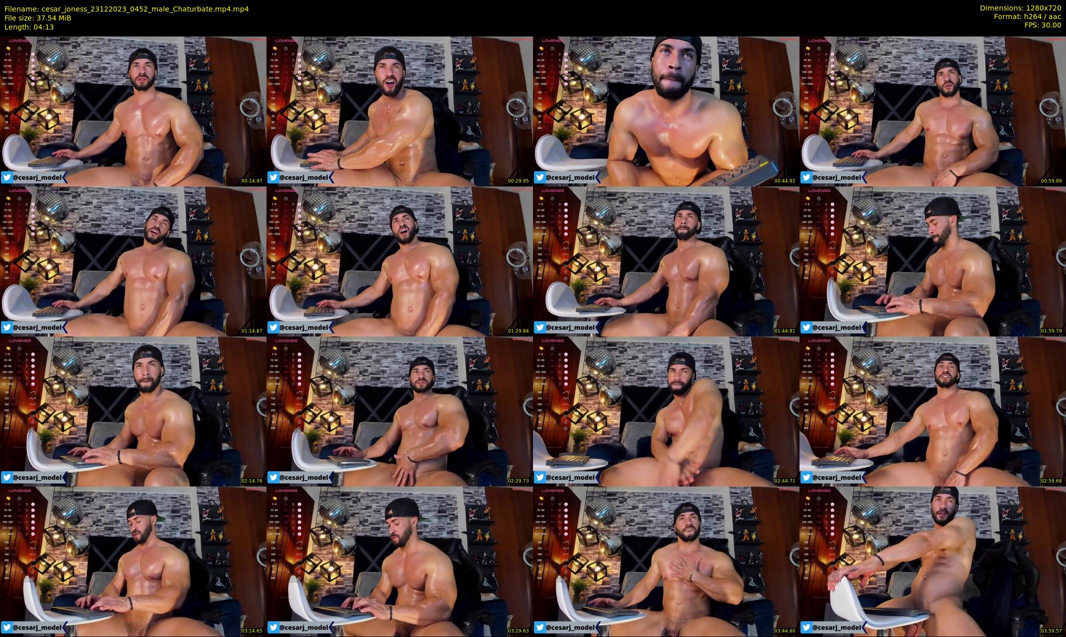 cesar_joness — 5 minute Chaturbate male cam show recording, 720p, Dec 23, 2023