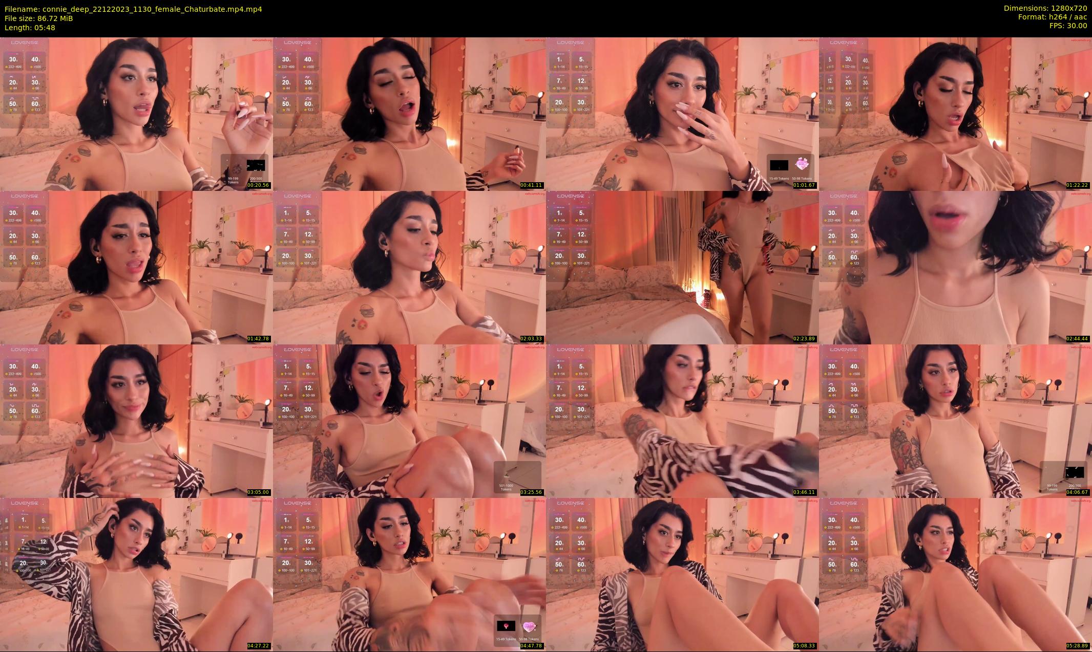 connie_deep — 6 minute Chaturbate female cam show recording, 720p, Dec 22, 2023