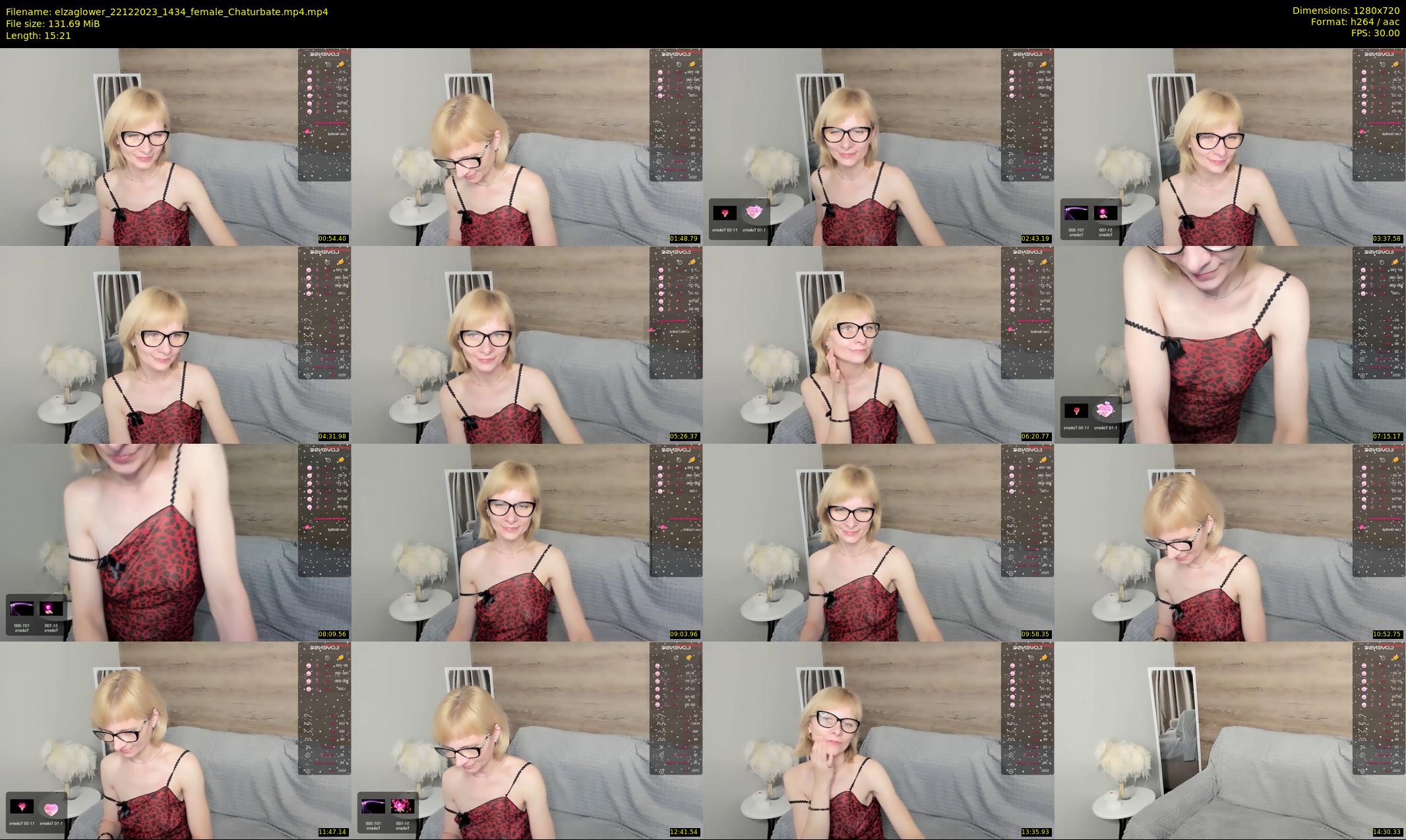 elzaglower — 16 minute Chaturbate female cam show recording, 720p, Dec 22, 2023