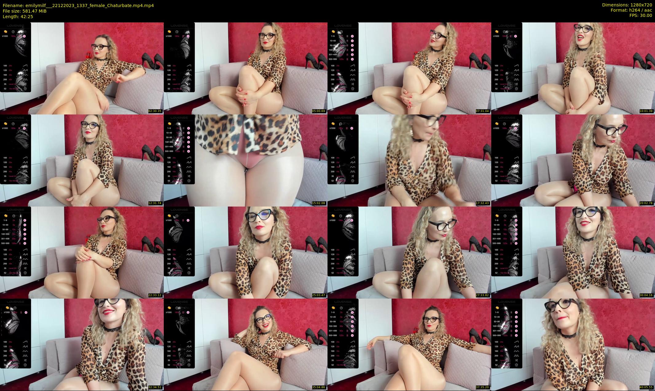 emilymilf__ — 43 minute Chaturbate female cam show recording, 720p, Dec 22, 2023