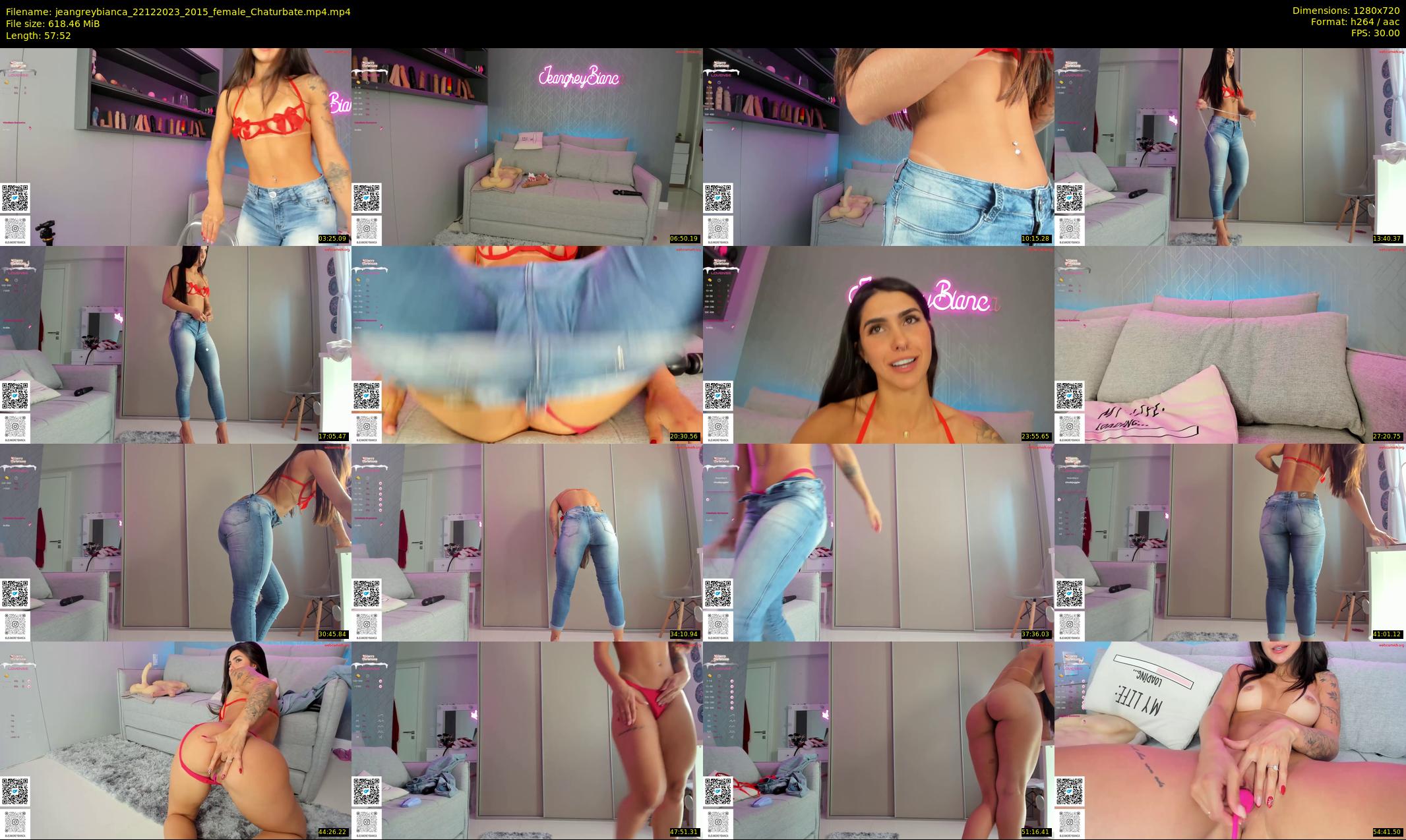 jeangreybianca — 58 minute Chaturbate female cam show recording, 720p, Dec 22, 2023