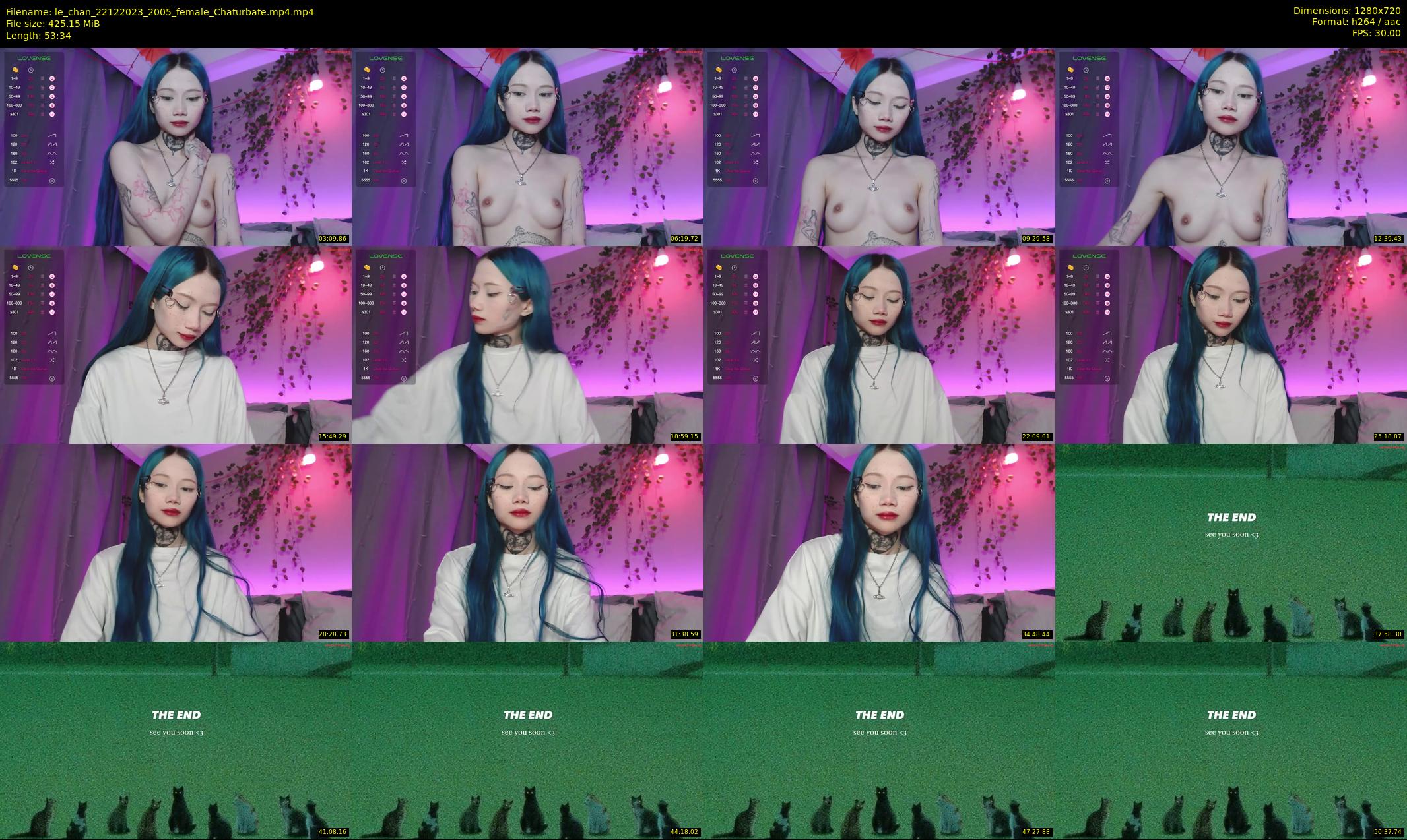 le_chan — 54 minute Chaturbate female cam show recording, 720p, Dec 22, 2023