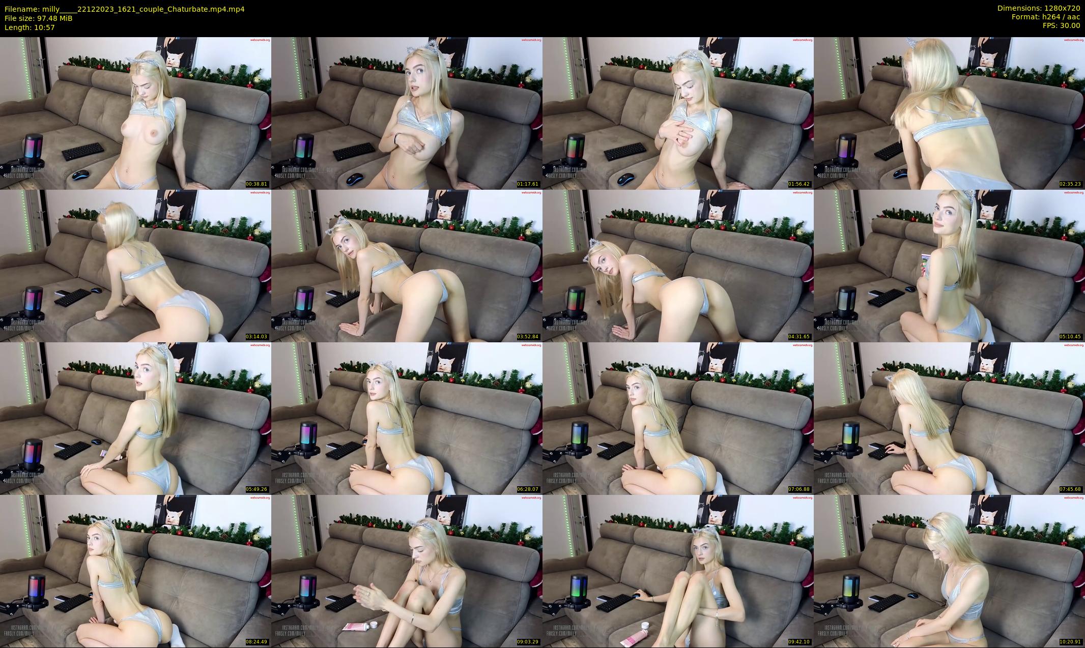 milly____ — 11 minute Chaturbate couple cam show recording, 720p, Dec 22, 2023