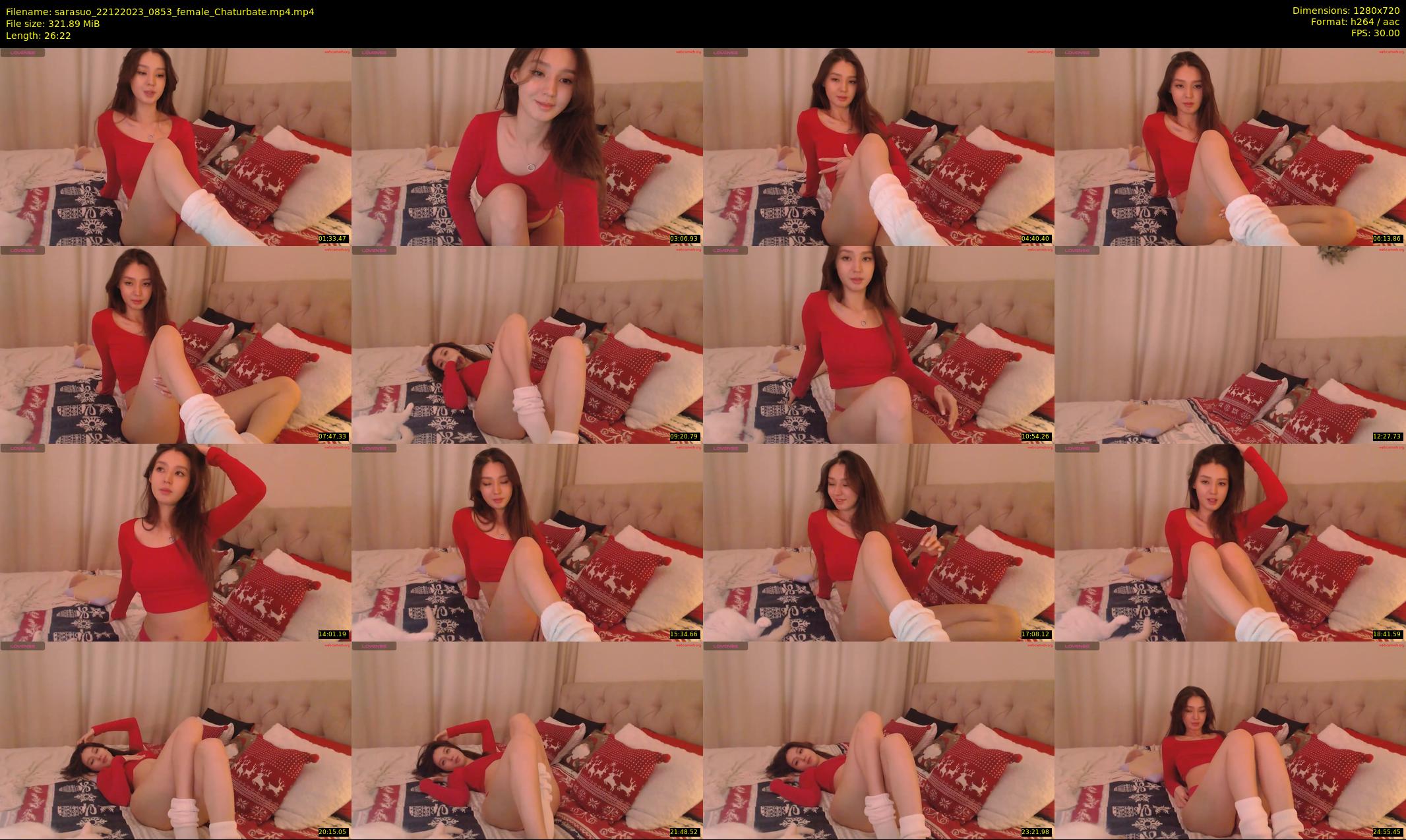 sarasuo — 27 minute Chaturbate female cam show recording, 720p, Dec 22, 2023