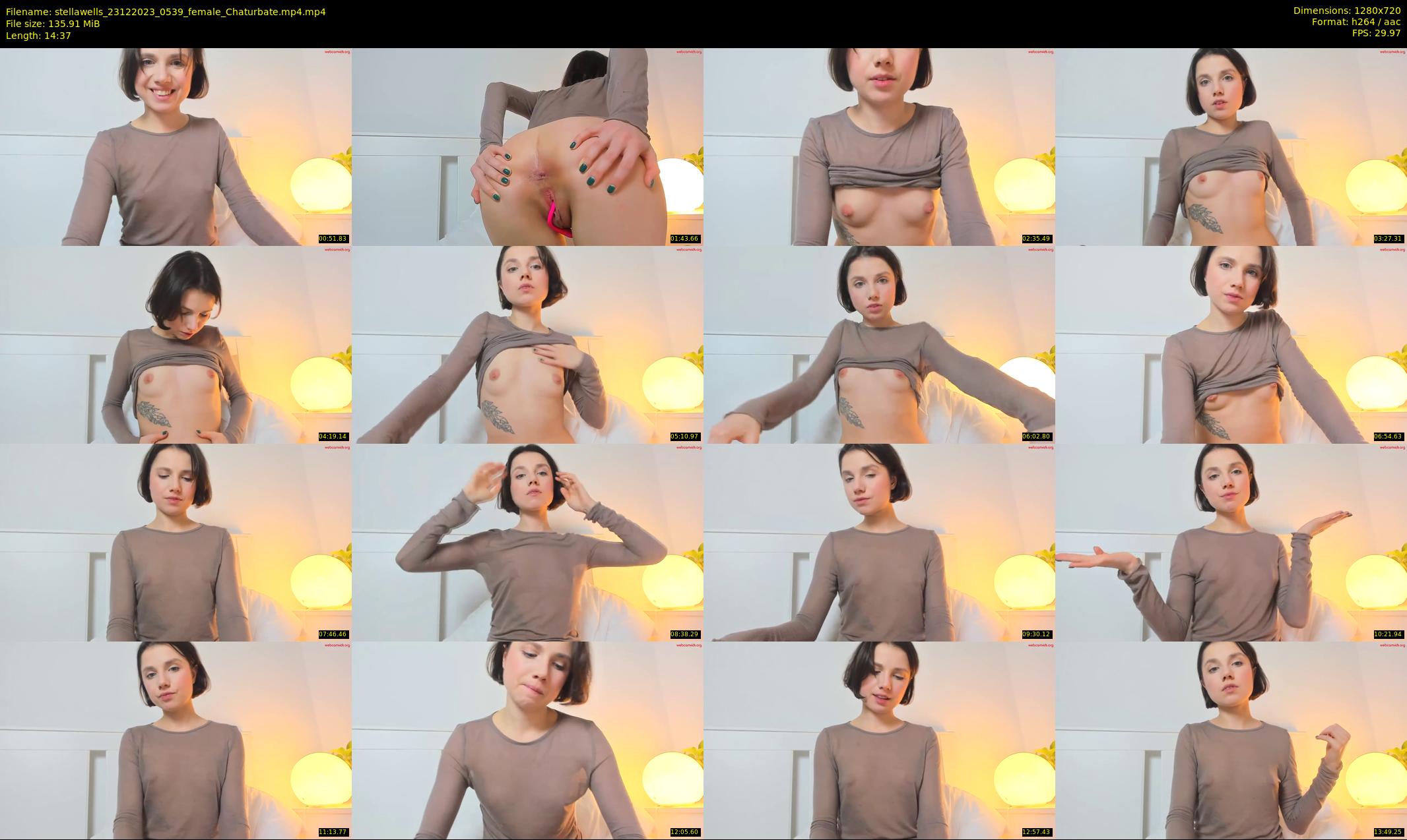 stellawells — 15 minute Chaturbate female cam show recording, 720p, Dec 23, 2023