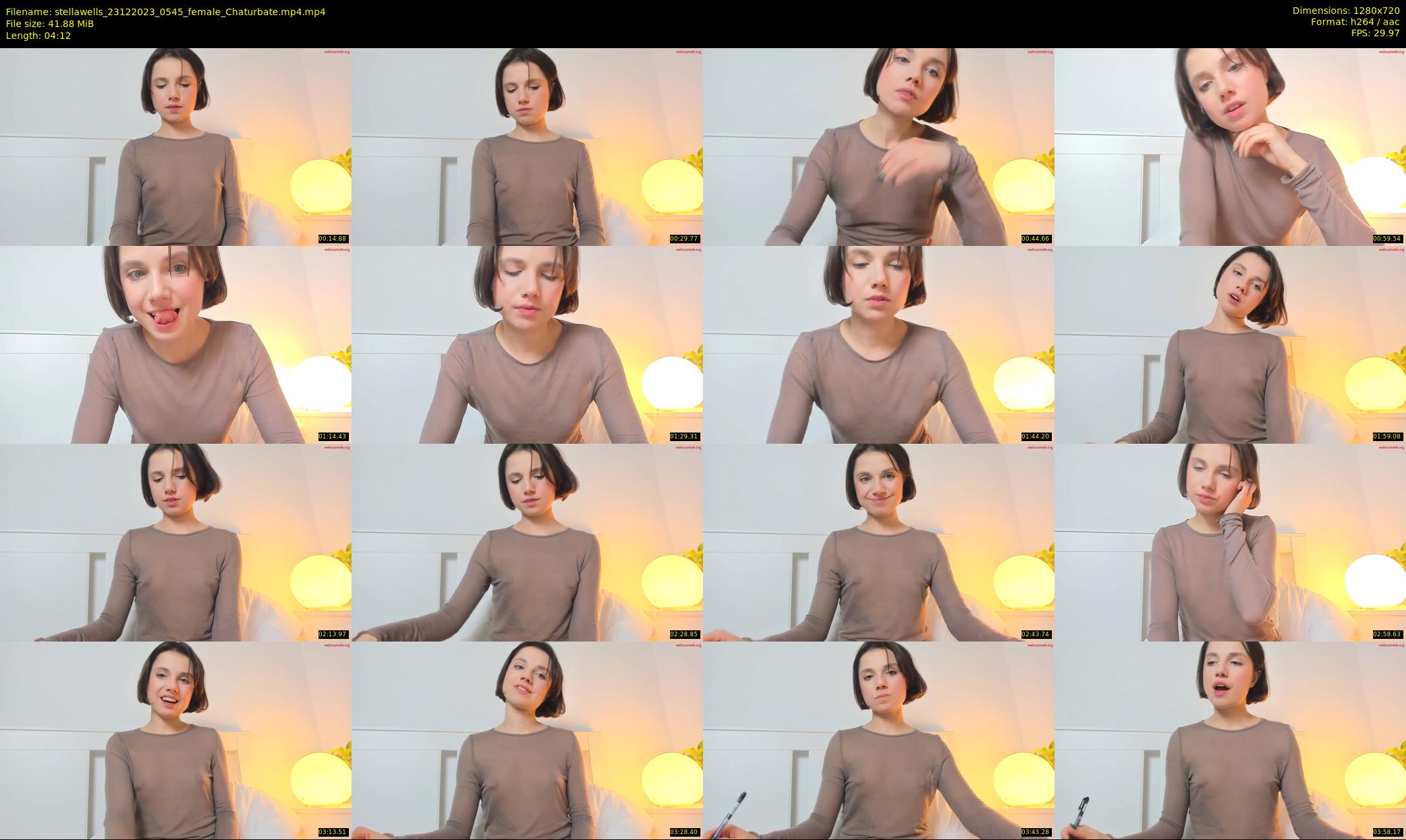 stellawells — 5 minute Chaturbate female cam show recording, 720p, Dec 23, 2023