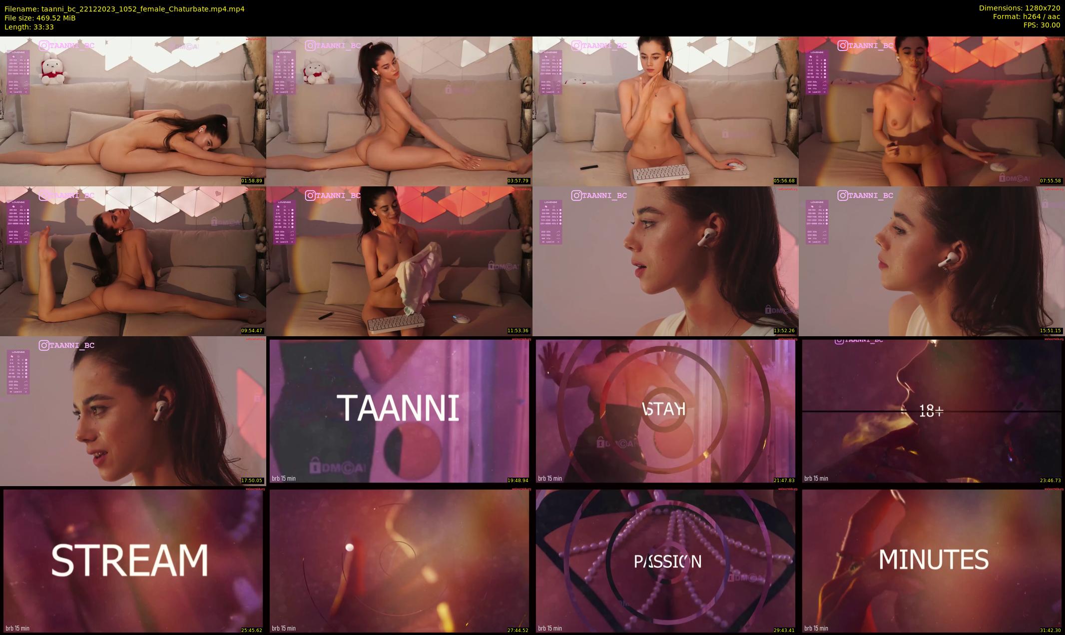 taanni_bc — 34 minute Chaturbate female cam show recording, 720p, Dec 22, 2023