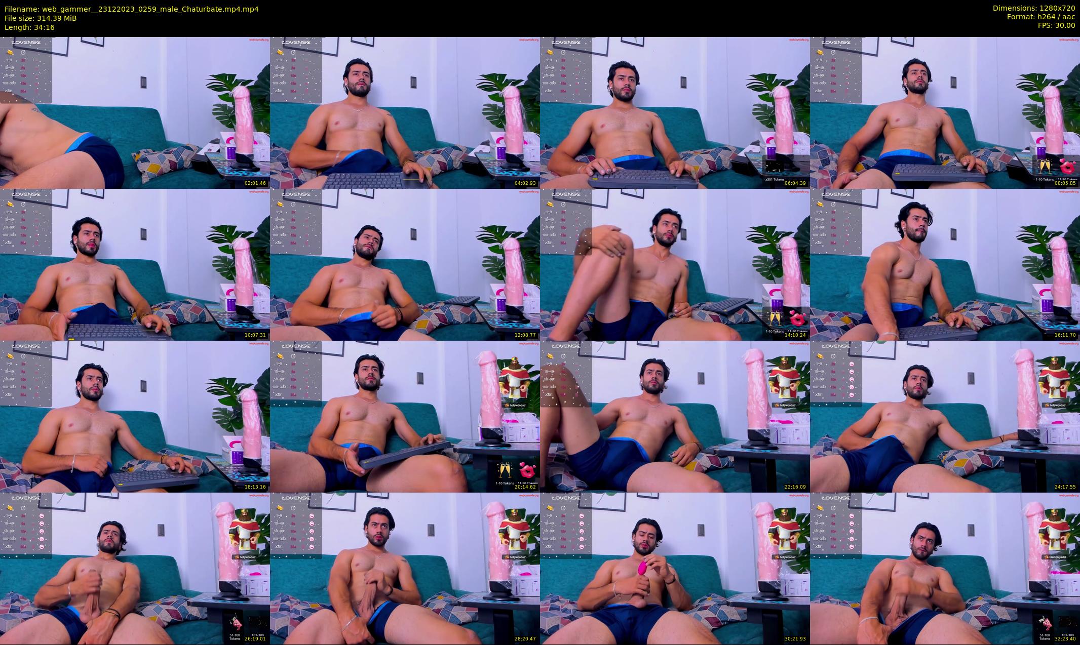 web_gammer_ — 35 minute Chaturbate male cam show recording, 720p, Dec 23, 2023