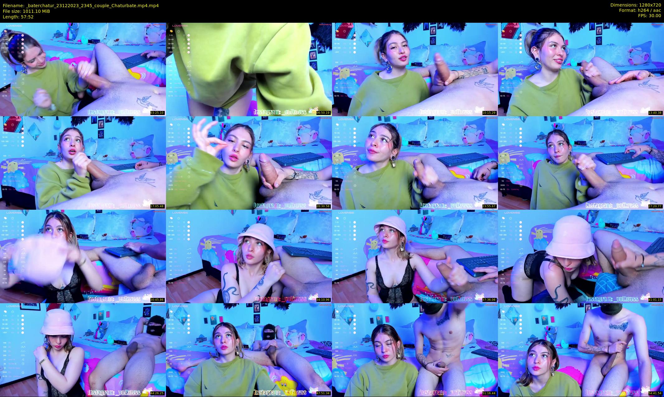 _baterchatur — 58 minute Chaturbate couple cam show recording, 720p, Dec 23, 2023