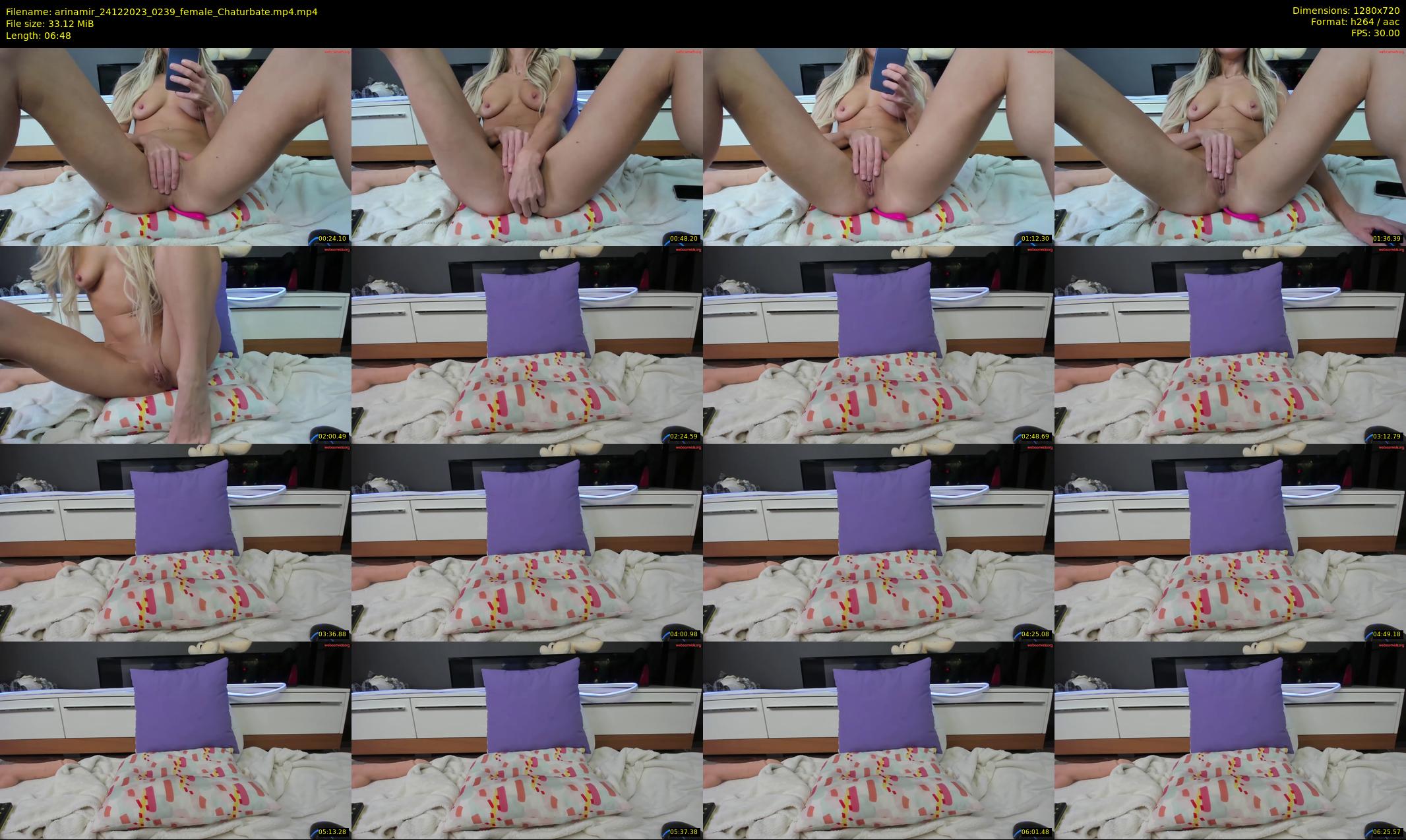 arinamir — 7 minute Chaturbate female cam show recording, 720p, Dec 24, 2023