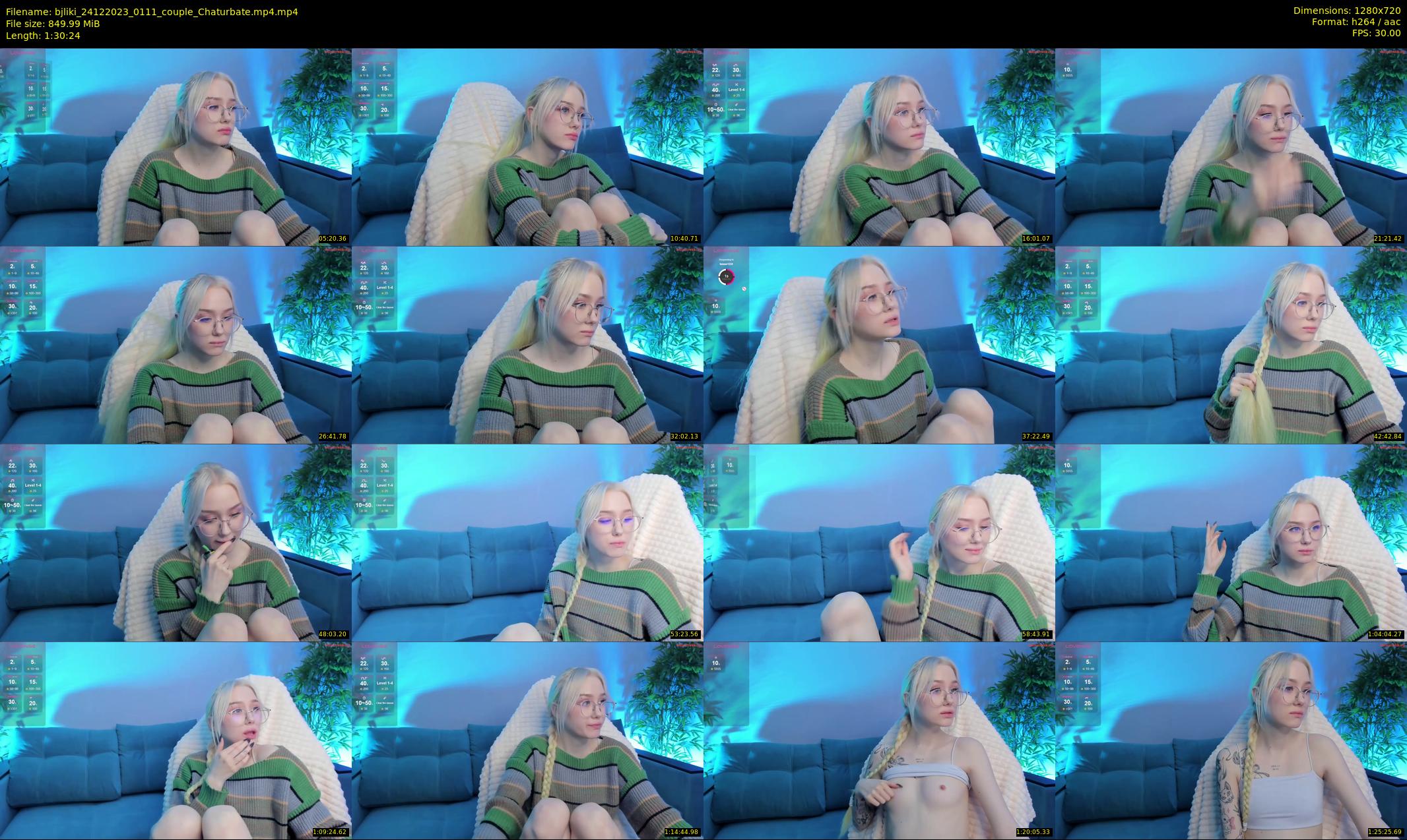 bjliki — 91 minute Chaturbate couple cam show recording, 720p, Dec 24, 2023