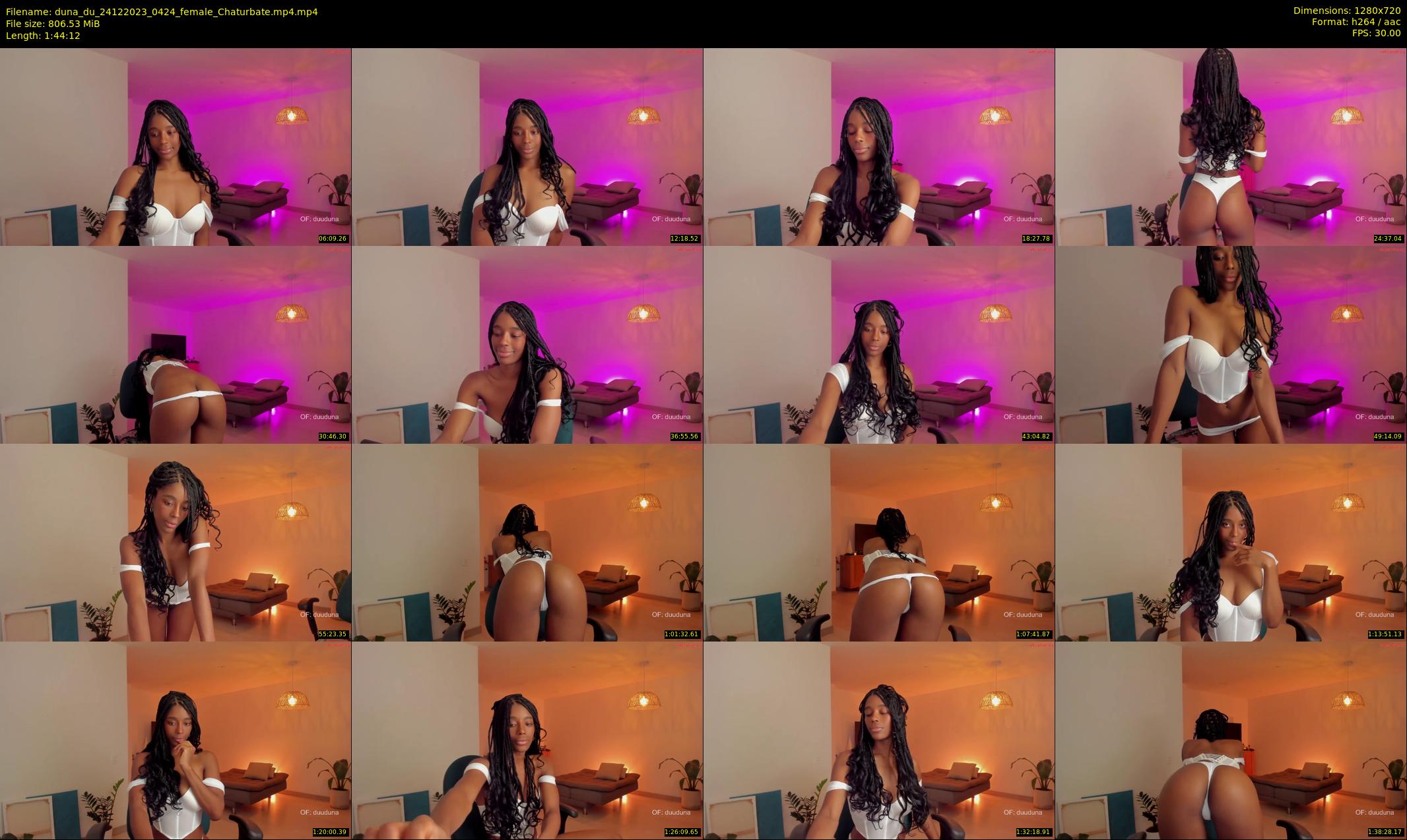 duna_du — 105 minute Chaturbate female cam show recording, 720p, Dec 24, 2023