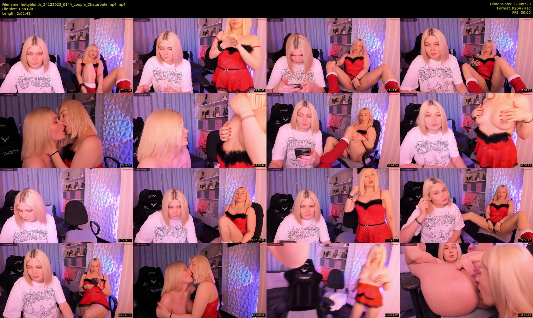 hottyblonds — 123 minute Chaturbate couple cam show recording, 720p, Dec 24, 2023