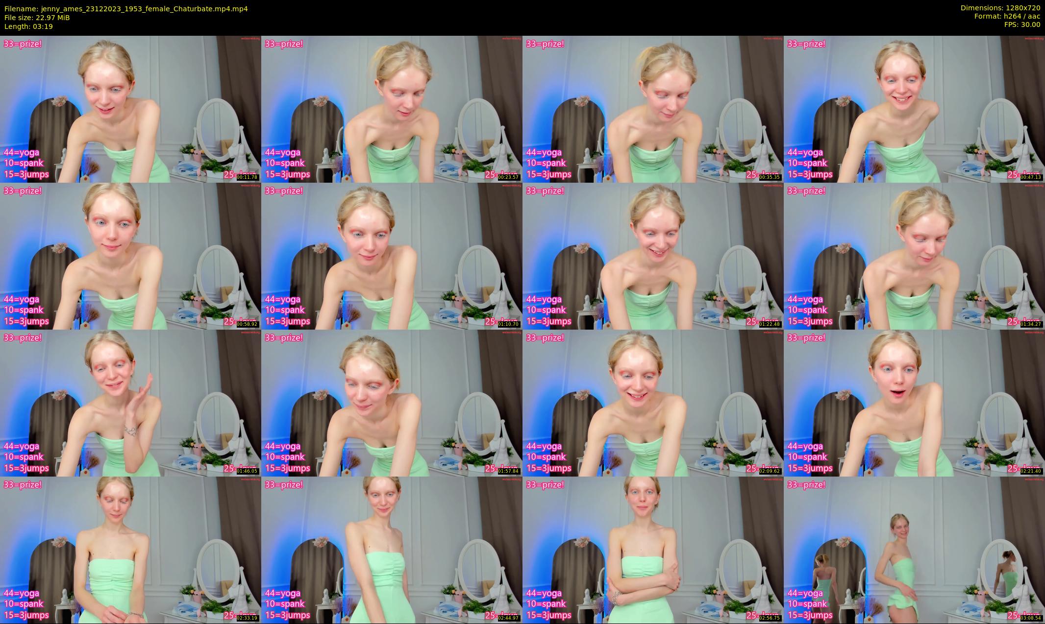 jenny_ames — 4 minute Chaturbate female cam show recording, 720p, Dec 23, 2023