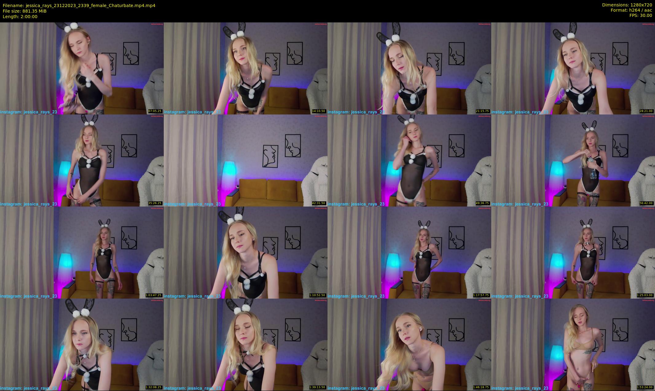 jessica_rays — 120 minute Chaturbate couple cam show recording, 720p, Dec 23, 2023
