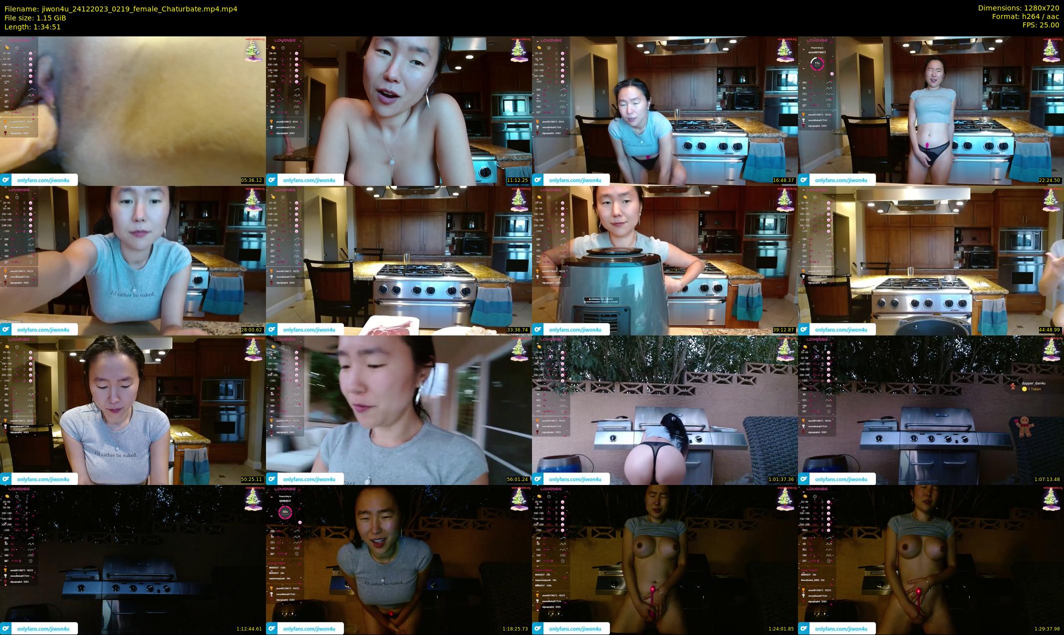 jiwon4u — 95 minute Chaturbate female cam show recording, 720p, Dec 24, 2023