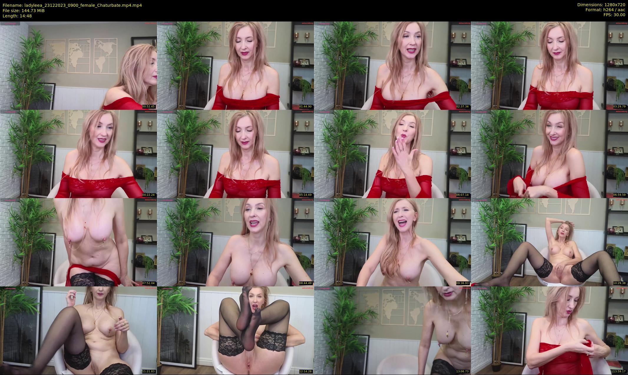ladyleea — 15 minute Chaturbate female cam show recording, 720p, Dec 23, 2023